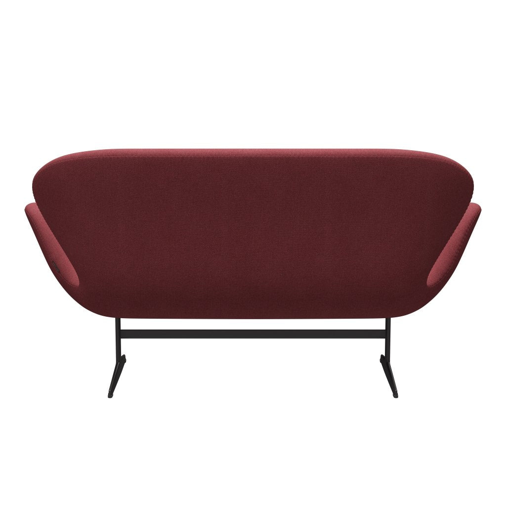 Fritz Hansen Swan Sofa 2 -sæder, varm grafit/fiord pink