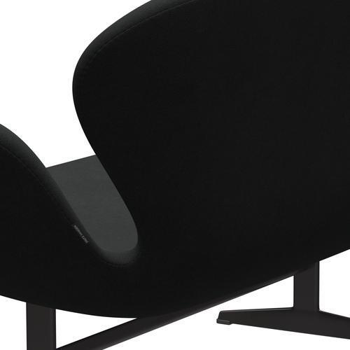 Fritz Hansen Swan canapé 2 places, graphite chaud / brun foncé en acier (380)