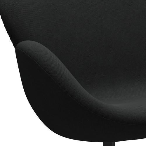 Fritz Hansen Swan Sofá 2 plazas, grafito cálido/escara de acero marrón oscuro (380)