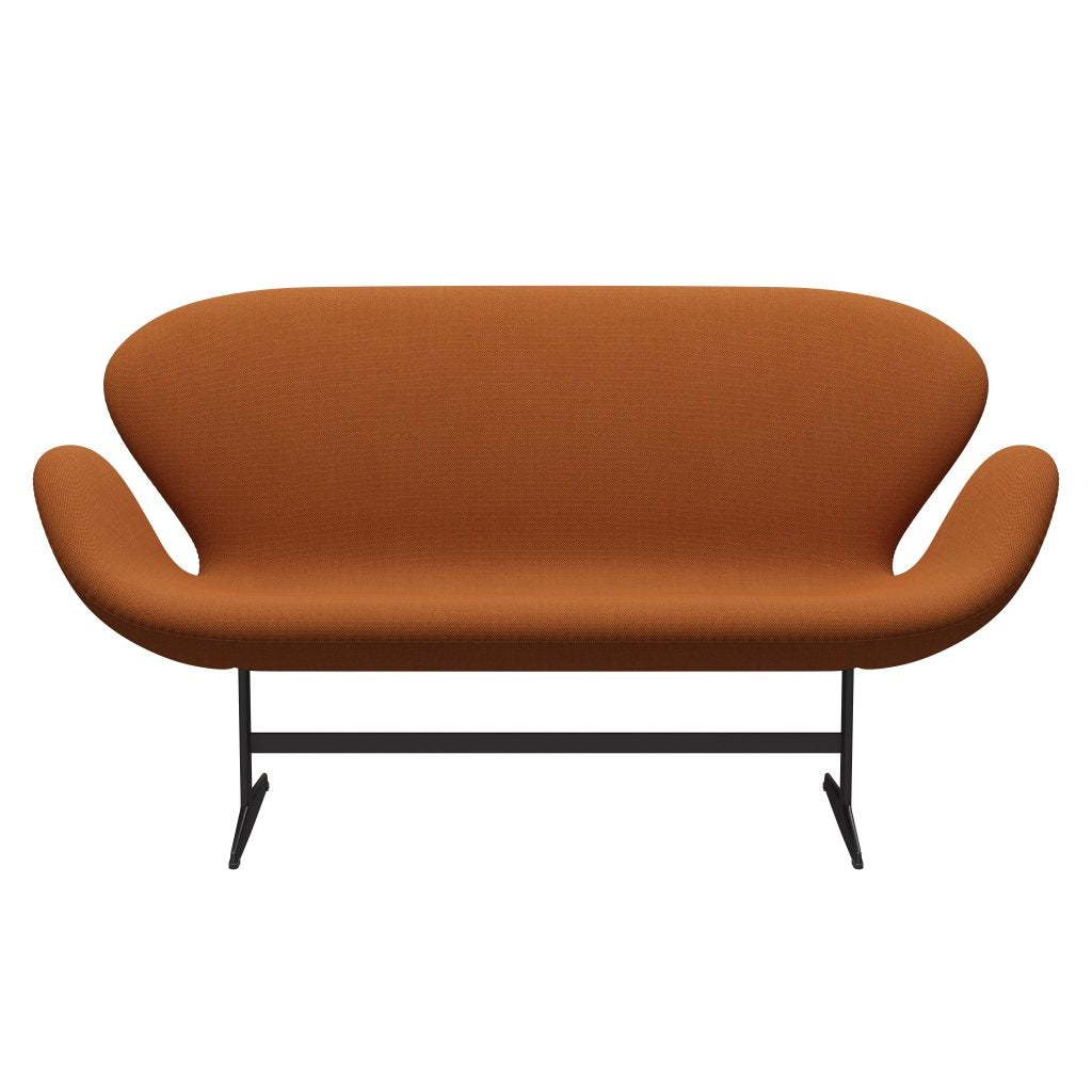 Fritz Hansen Swan Sofa 2 Seater, Warm Graphite/Steelcut Trio Burnt Orange