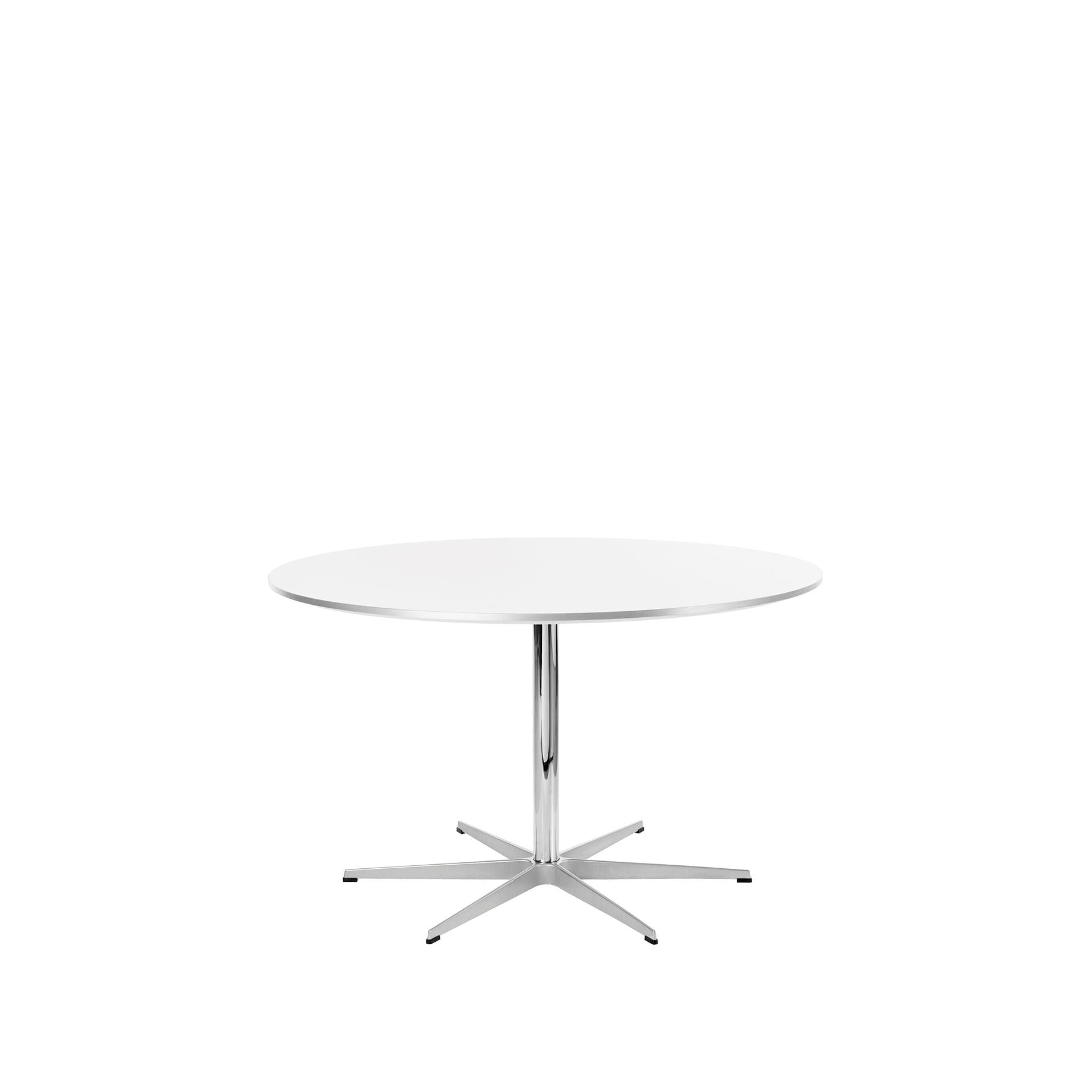 Fritz Hansen Rundkreis Ø120 cm, weißes Laminat