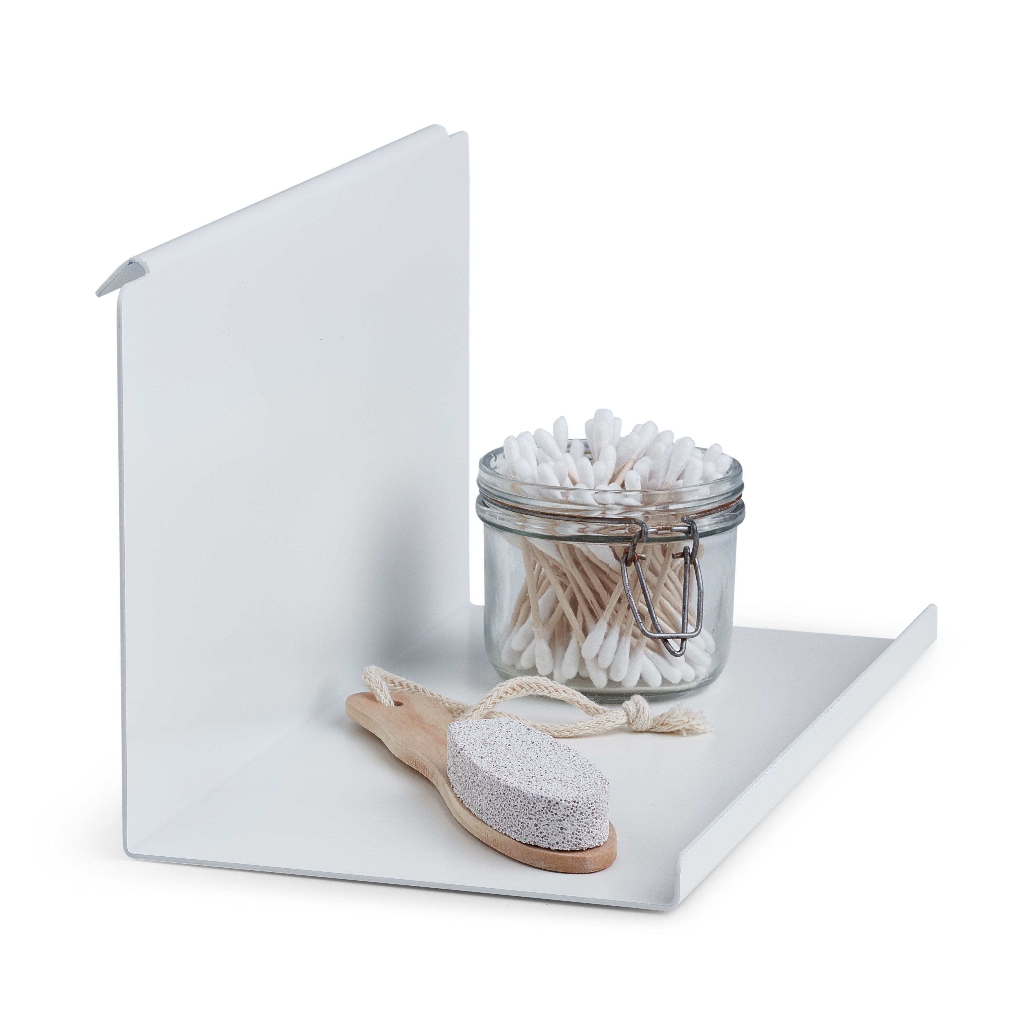 Gejst Flex -Regal -Seitentisch weiß, 13 cm