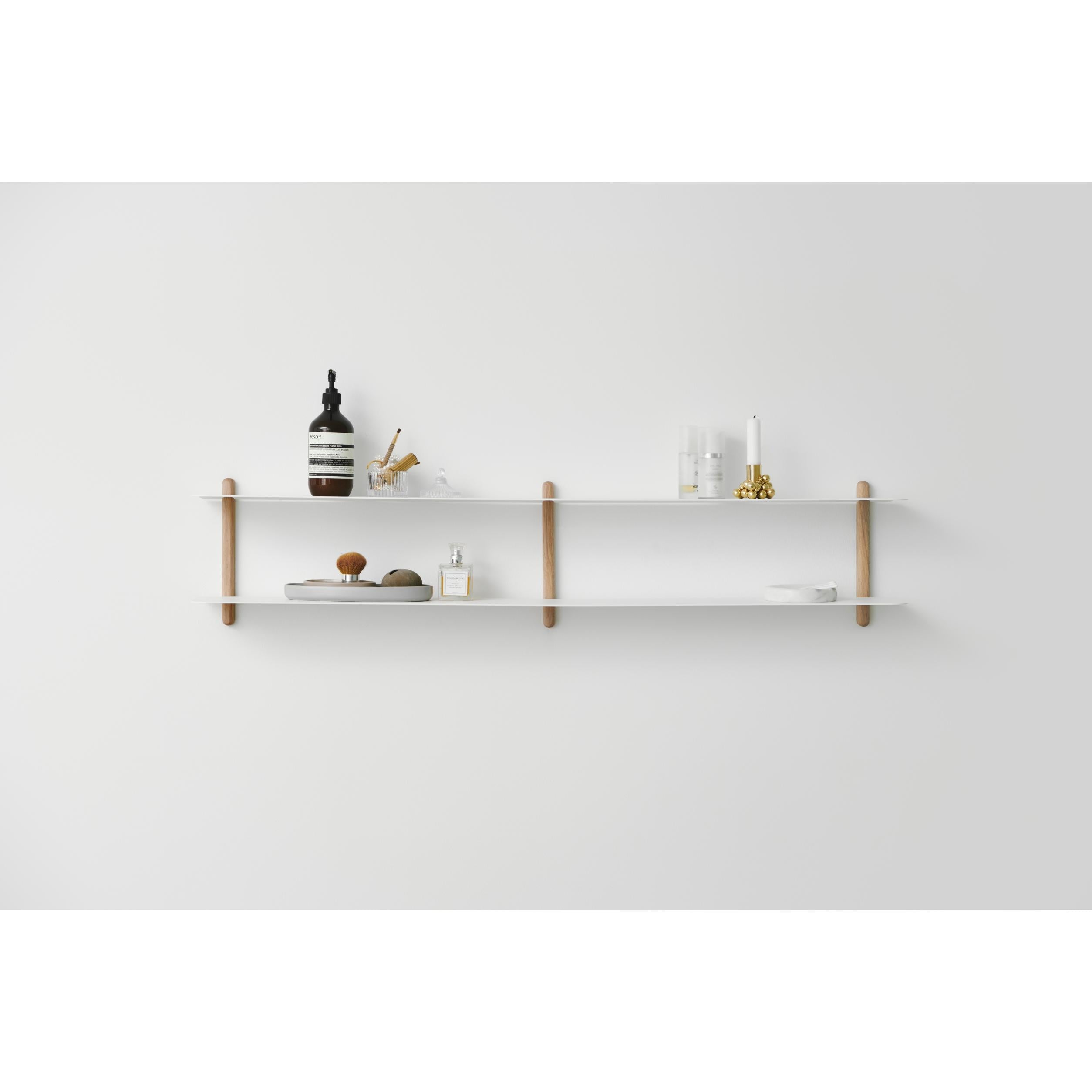 Gejst Nivo Shelf C Light Oak/White, 25 cm