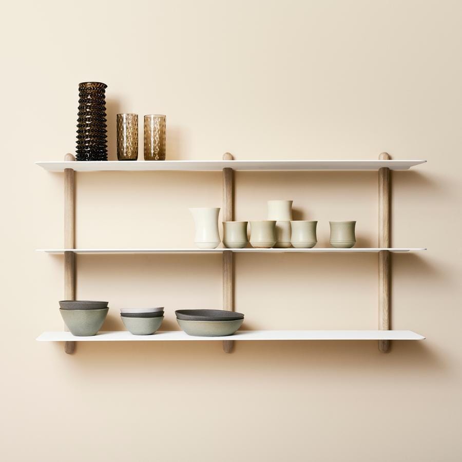 Gejst Nivo Shelf D, Light Oak / White