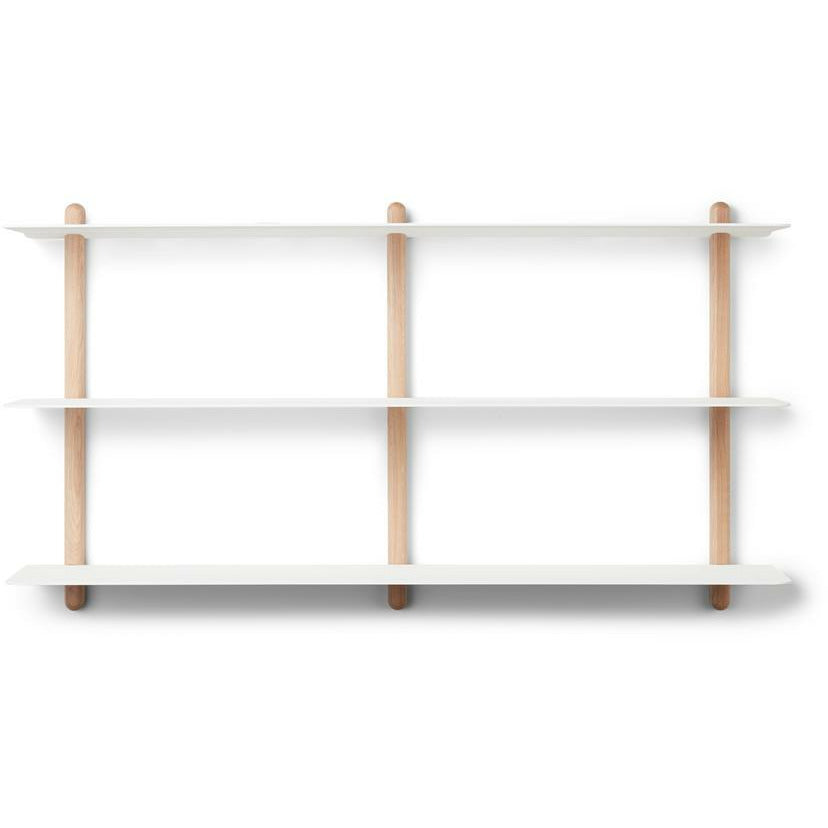 Gejst Nivo Shelf D, Light Oak / White