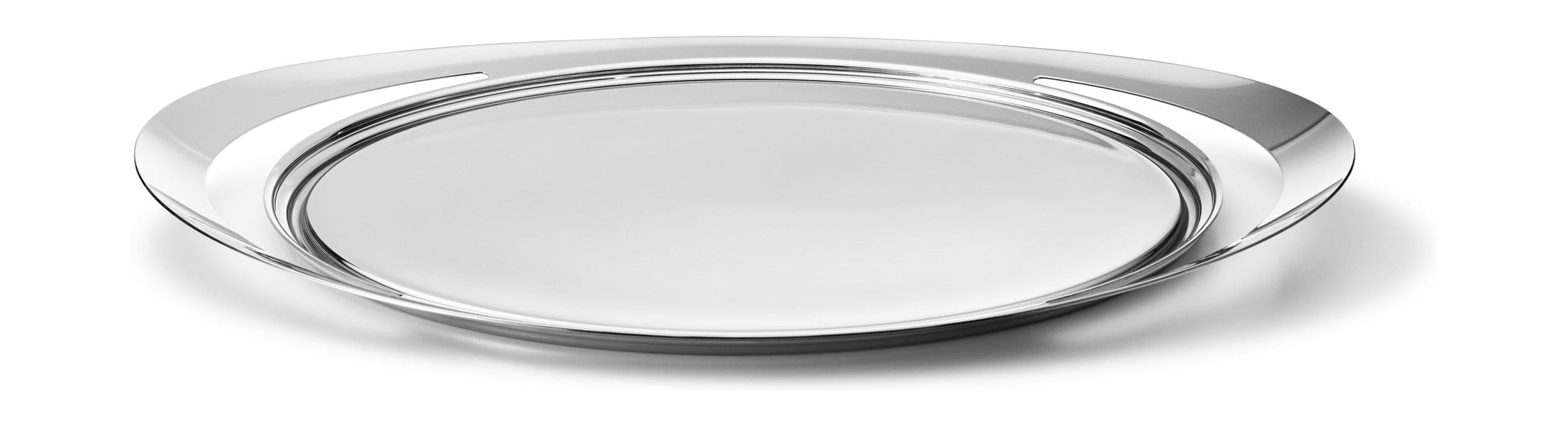 Bandeja para servir de Georg Jensen Cobra con inserto de cuero