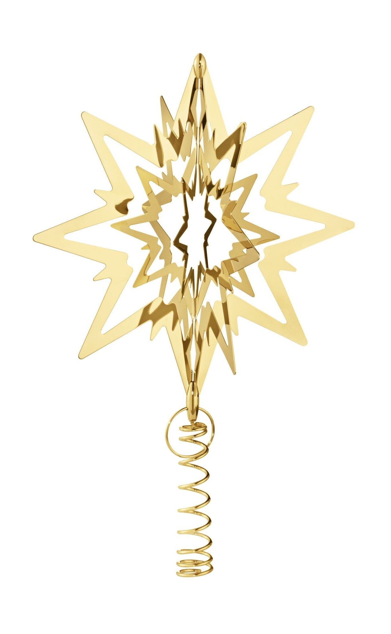 Georg Jensen Star Christmas Tree Star Gold Plating, 19 Cm