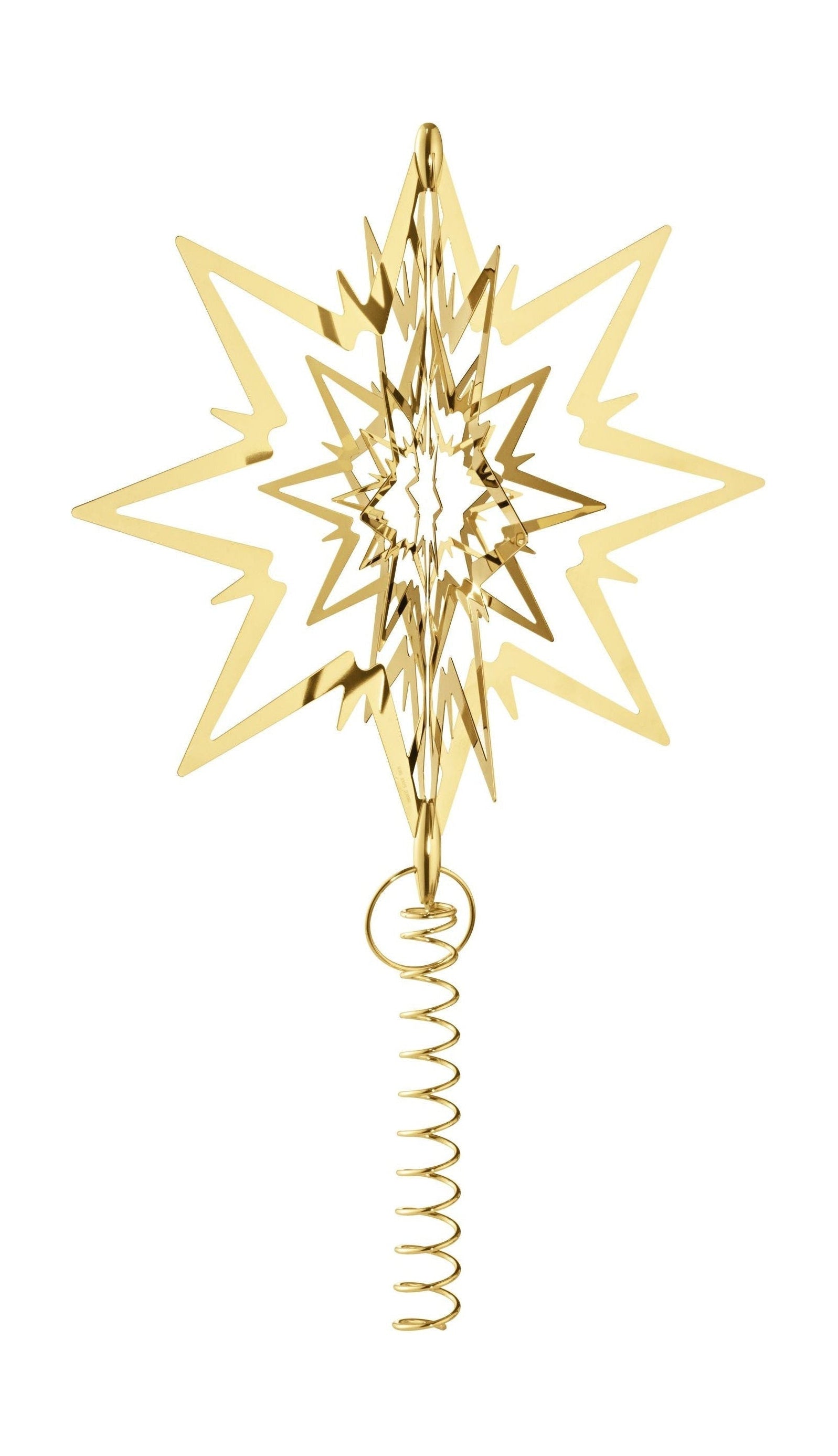 Georg Jensen Star Christmas Tree Star Gold Plating, 24 cm