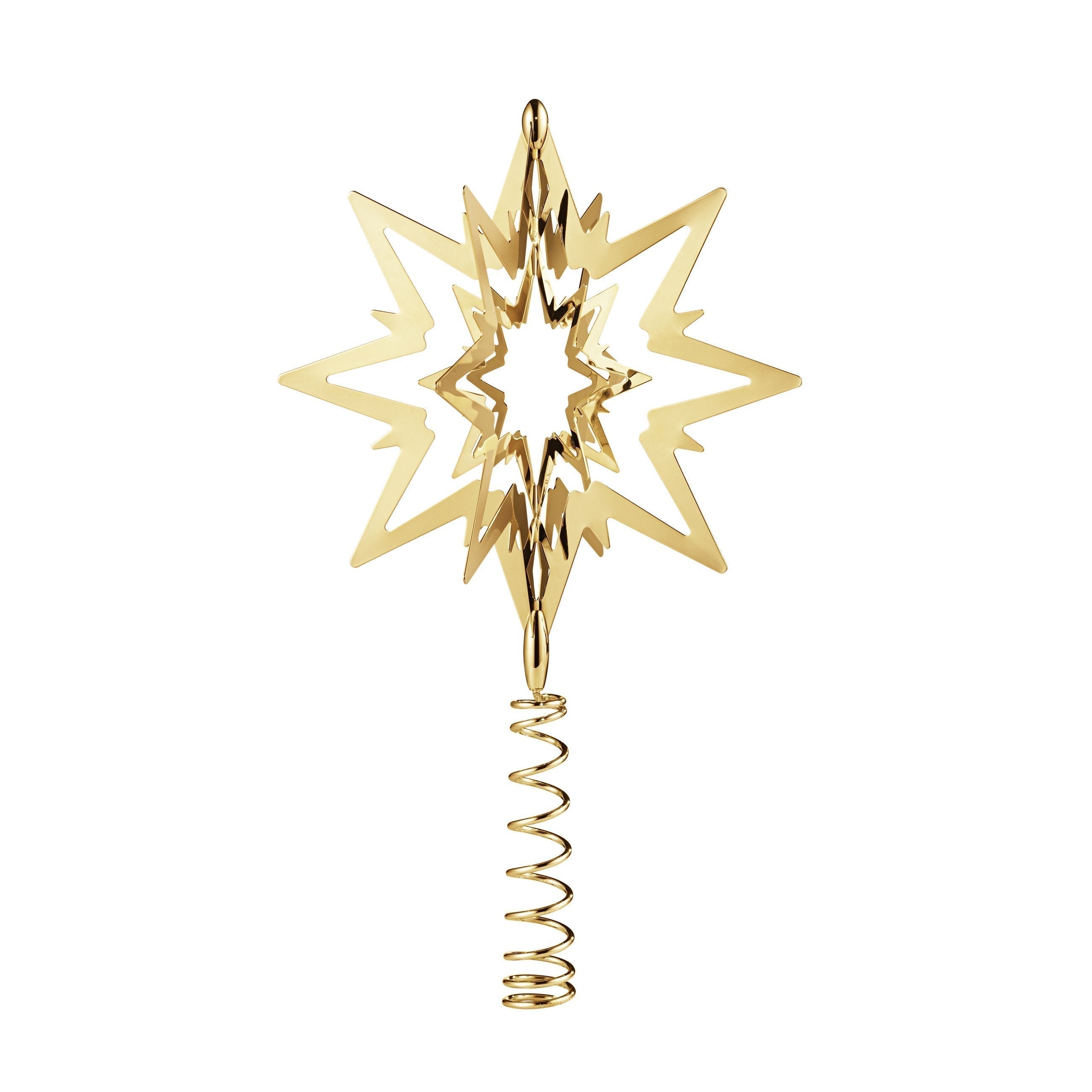 Georg Jensen Christmas Tree Star Gold Gots, 17 cm