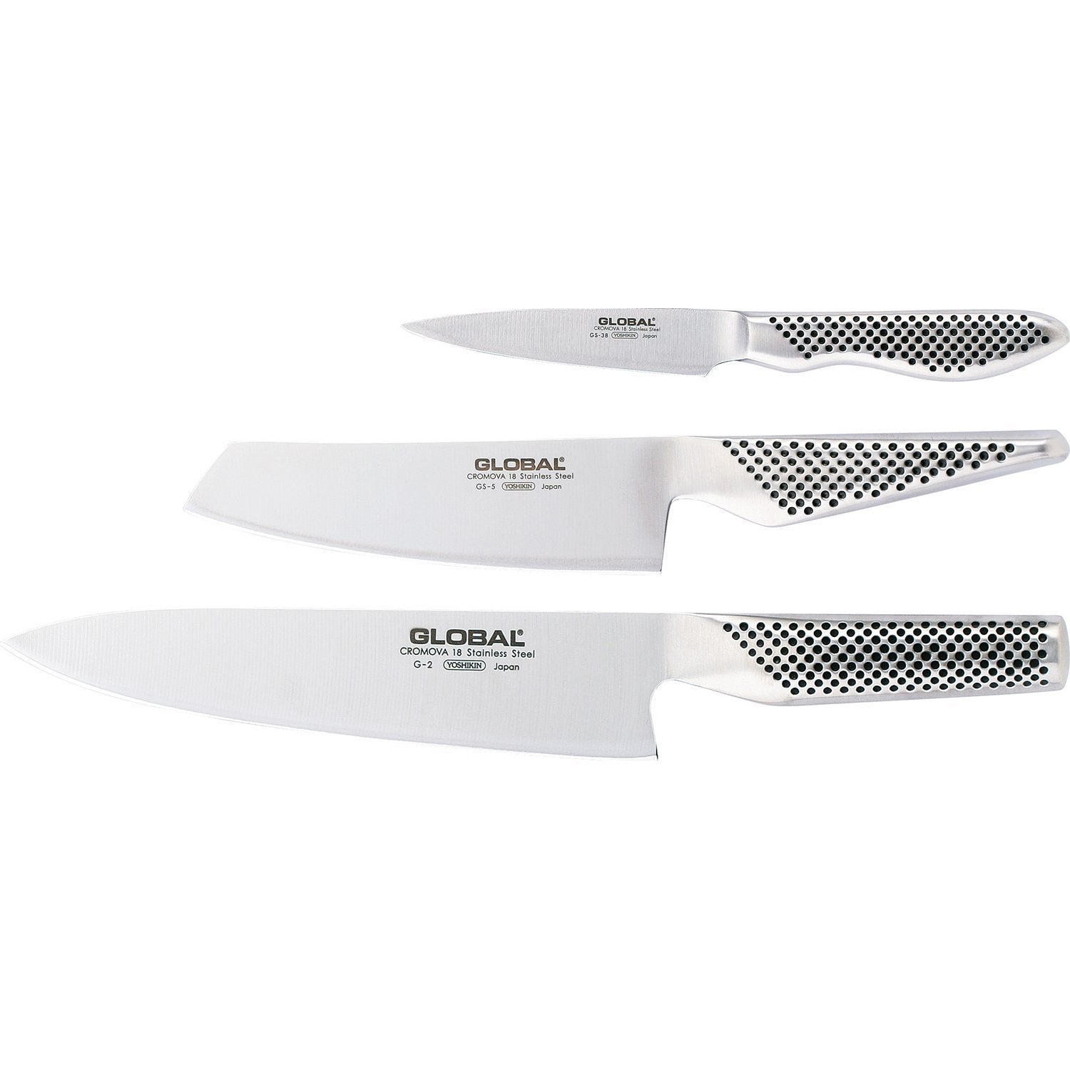 Global G 2538 Knife Set 3 Pcs.