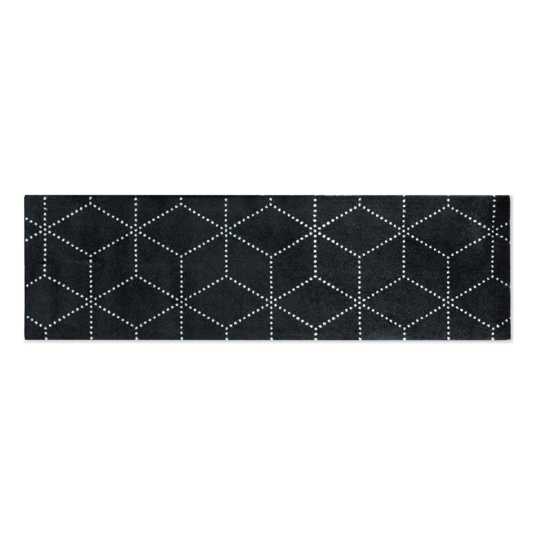 HEYMAT DOORMAT HAGL BLACK, 45X150CM