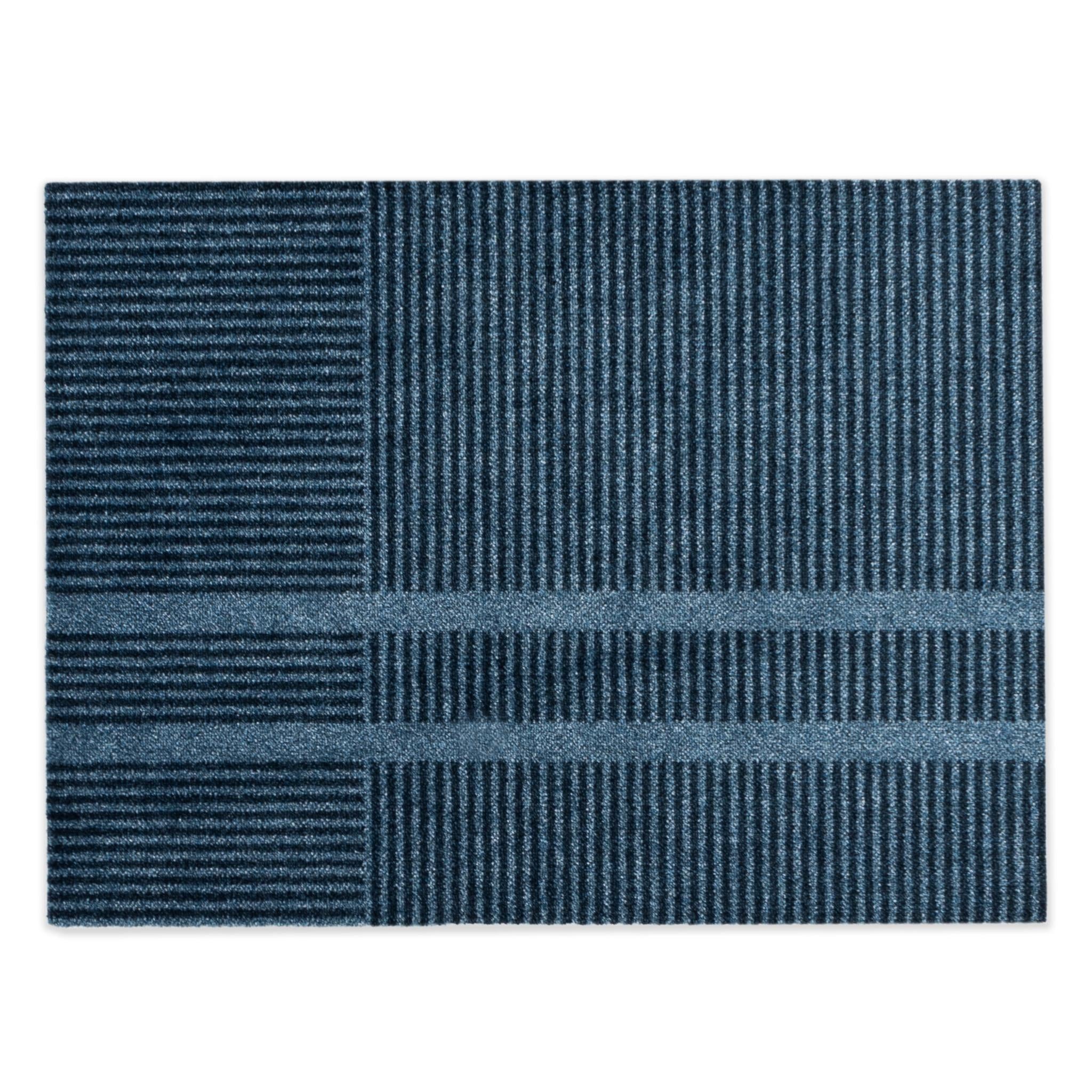 HEYMAT DOORMAT Løype Stormy Blue, 85x115cm