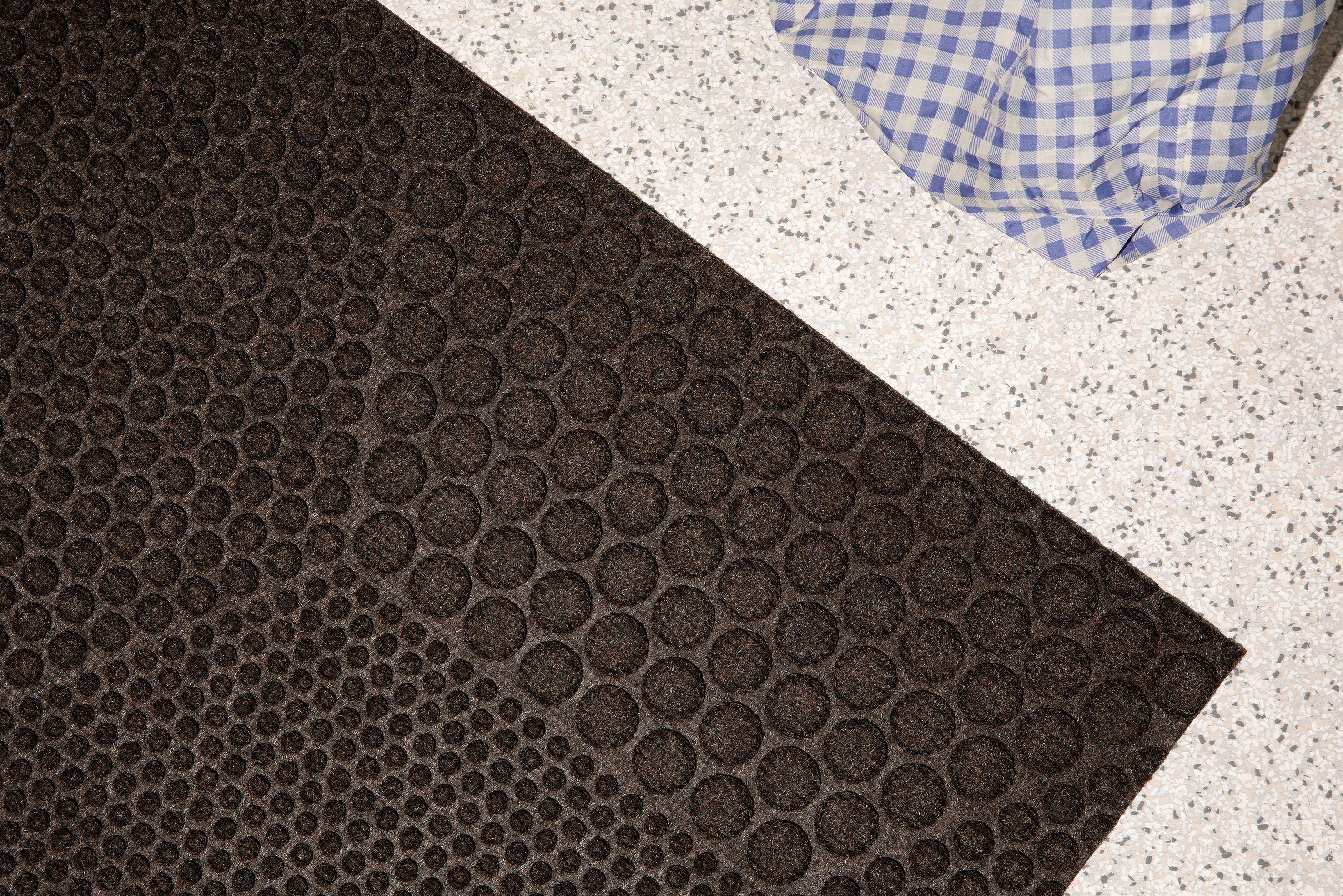 Heymat Hex Soil Doormat Dark Brown, 45x75cm