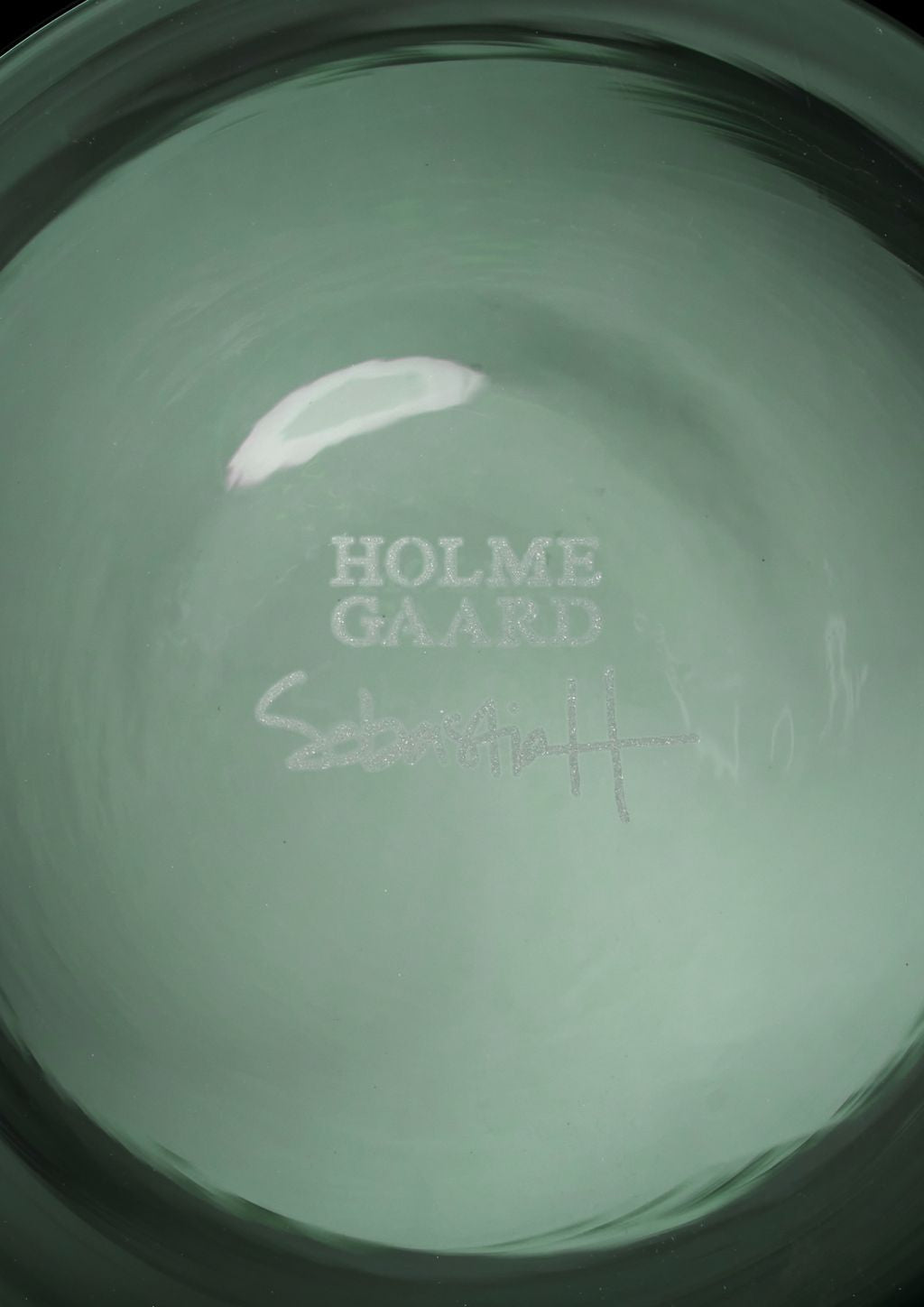 Holmegaard Arc Vase H21 cm, mørkegrøn