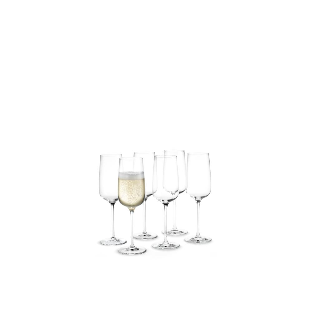 Holmegaard Bouquet Champagnerglas, 6 Stcs.