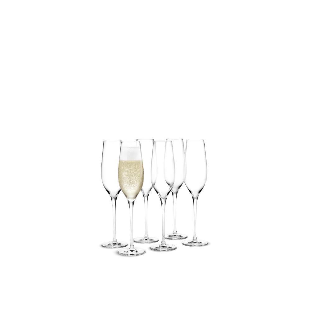 Holmegaard Cabernet Champagnerglas, 6 Stcs.