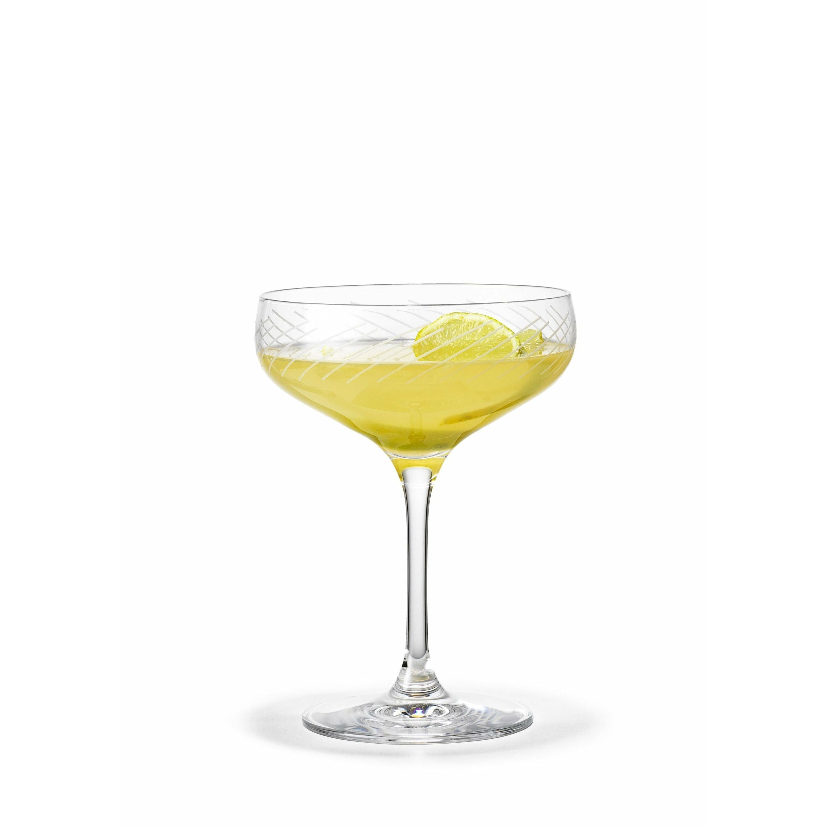 Holmegaard Cabernet Lines Cocktail Glass 29 Cl Clear, 2 PC.