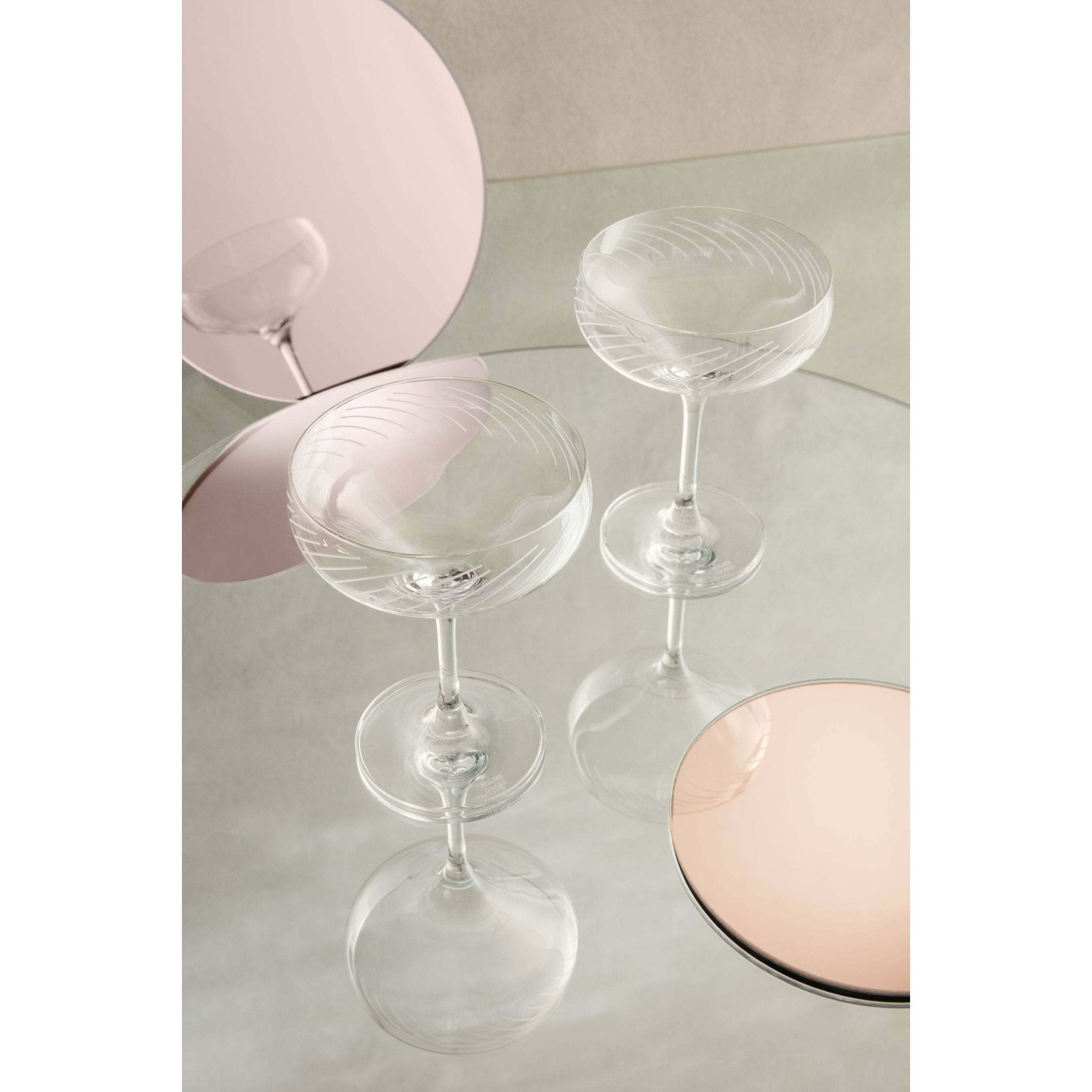 Holmegaard Cabernet Lines Cocktailglas 29 Cl Clear, 2 Stcs.