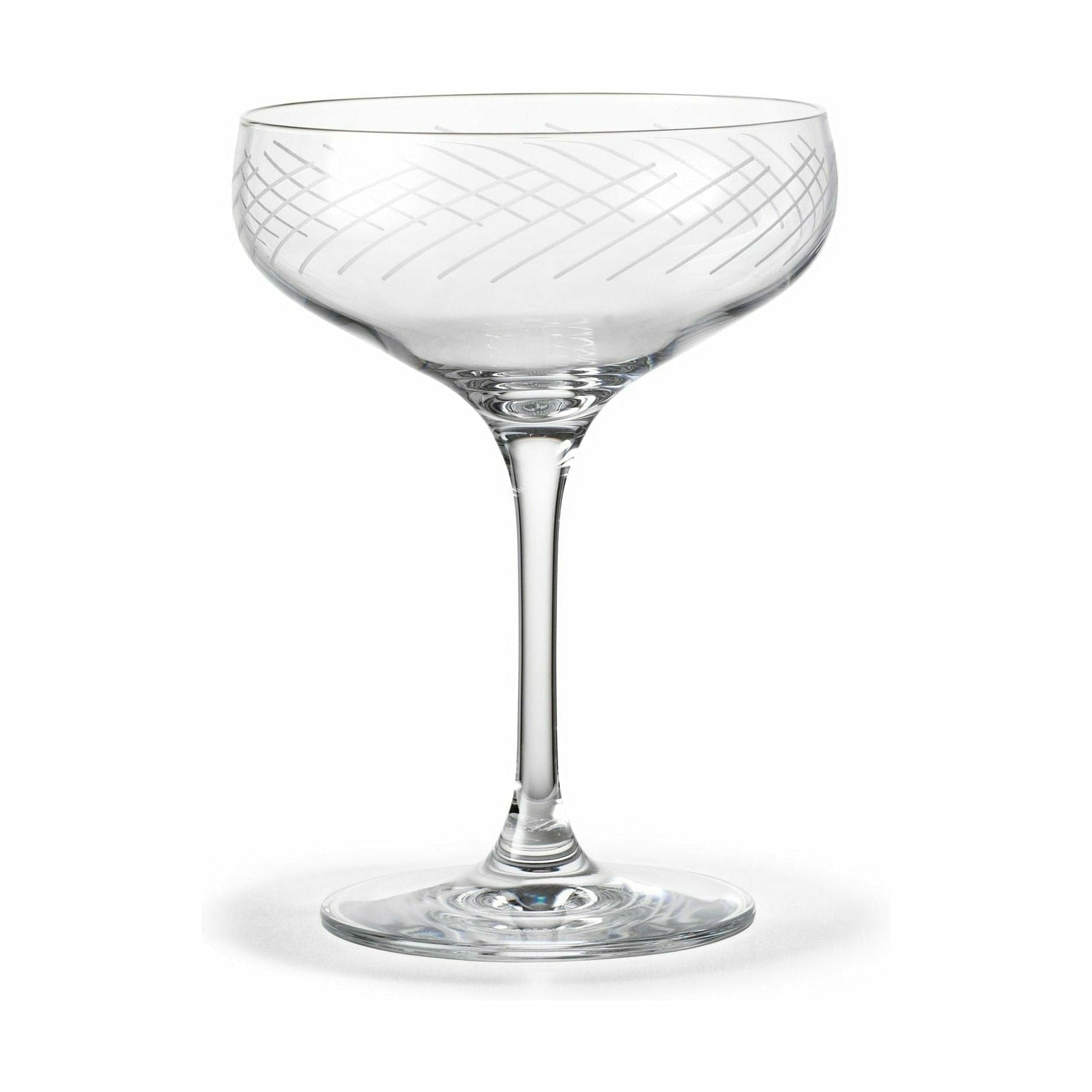 Holmegaard Cabernet Lines Cocktail Glass 29 Cl Clear, 2 st.
