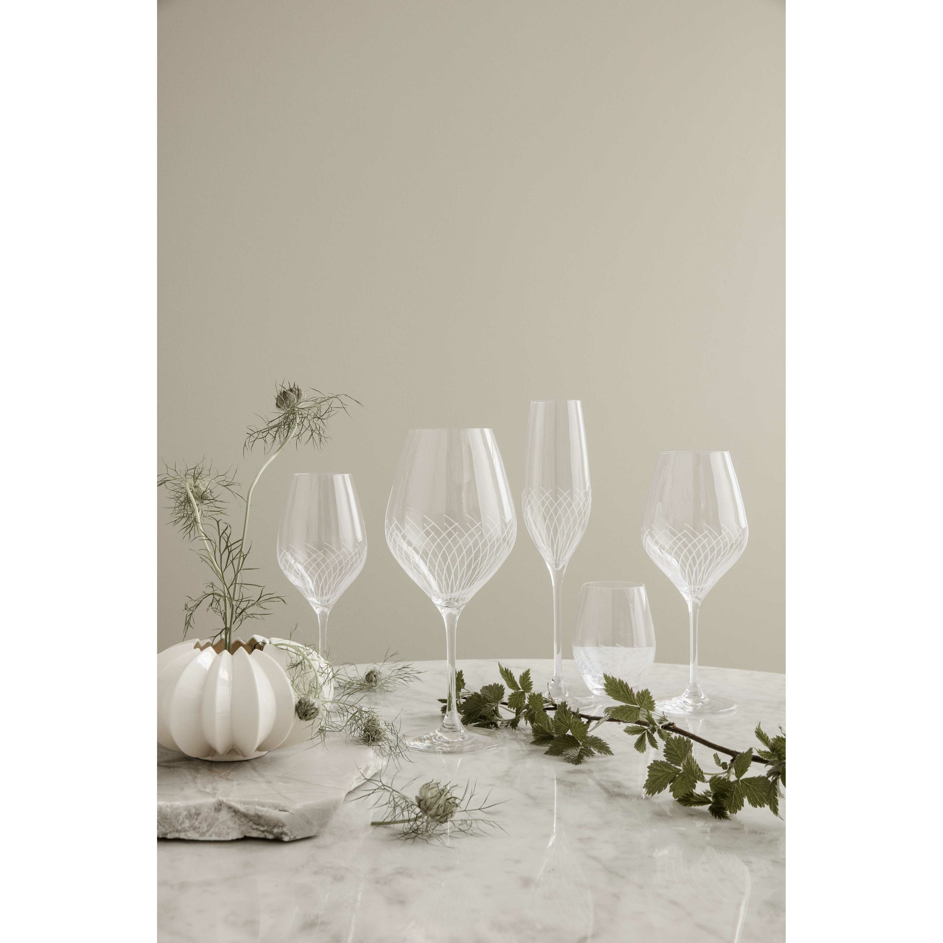 Holmegaard Cabernet linjer White Wine Glass, 2 stk.