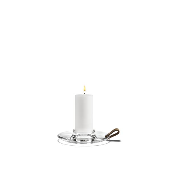 Holmegaard Design mit Light Candle Holder, Clear, 17 cm