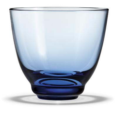 Holmegaard Flow Water Glass, bleu