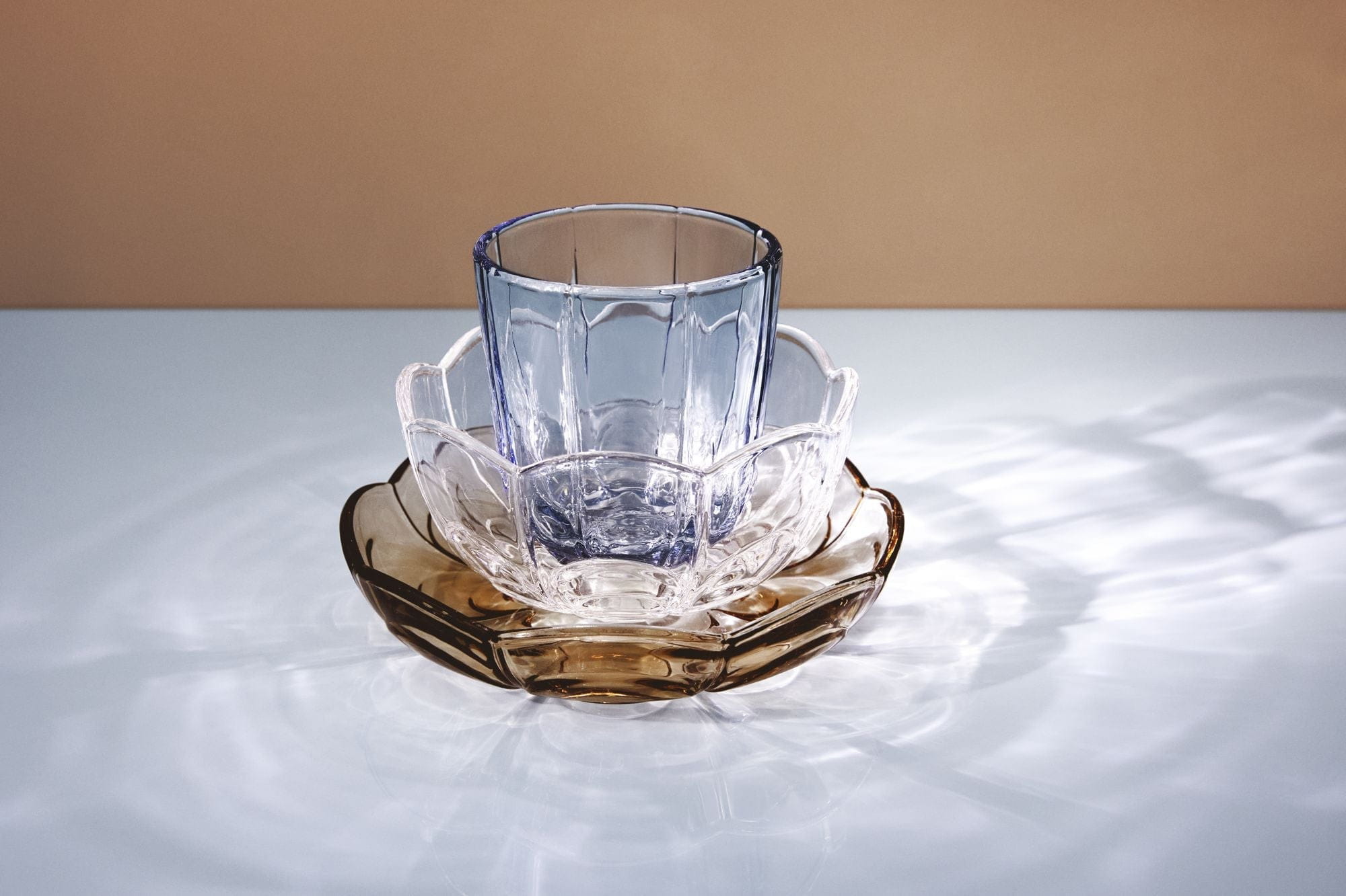 Holmegaard Lily Water Glass Set de 2 320 ml, bleu
