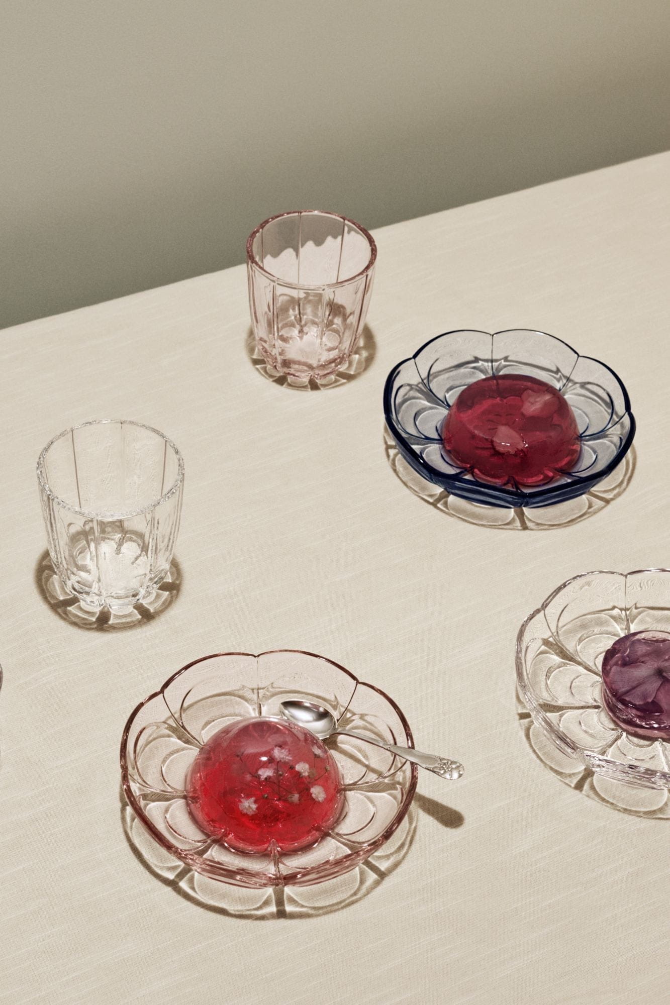 Holmegaard Lily Water Glass Set de 2 320 ml, rose