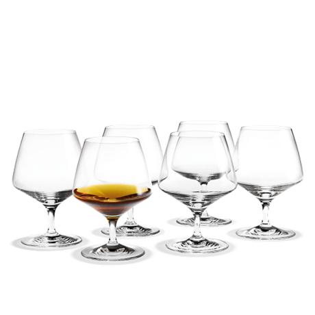 Holmegaard Perfection Cognac Glass, 6 pc's.