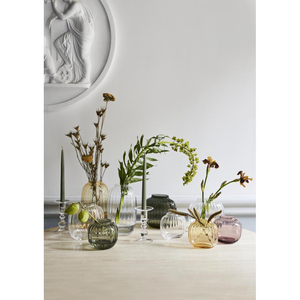 Holmegaard Primula Oval Vase Clear, H17,5 cm