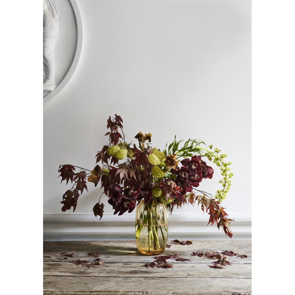 Holmegaard Primula Vase Amber, H25,5 cm