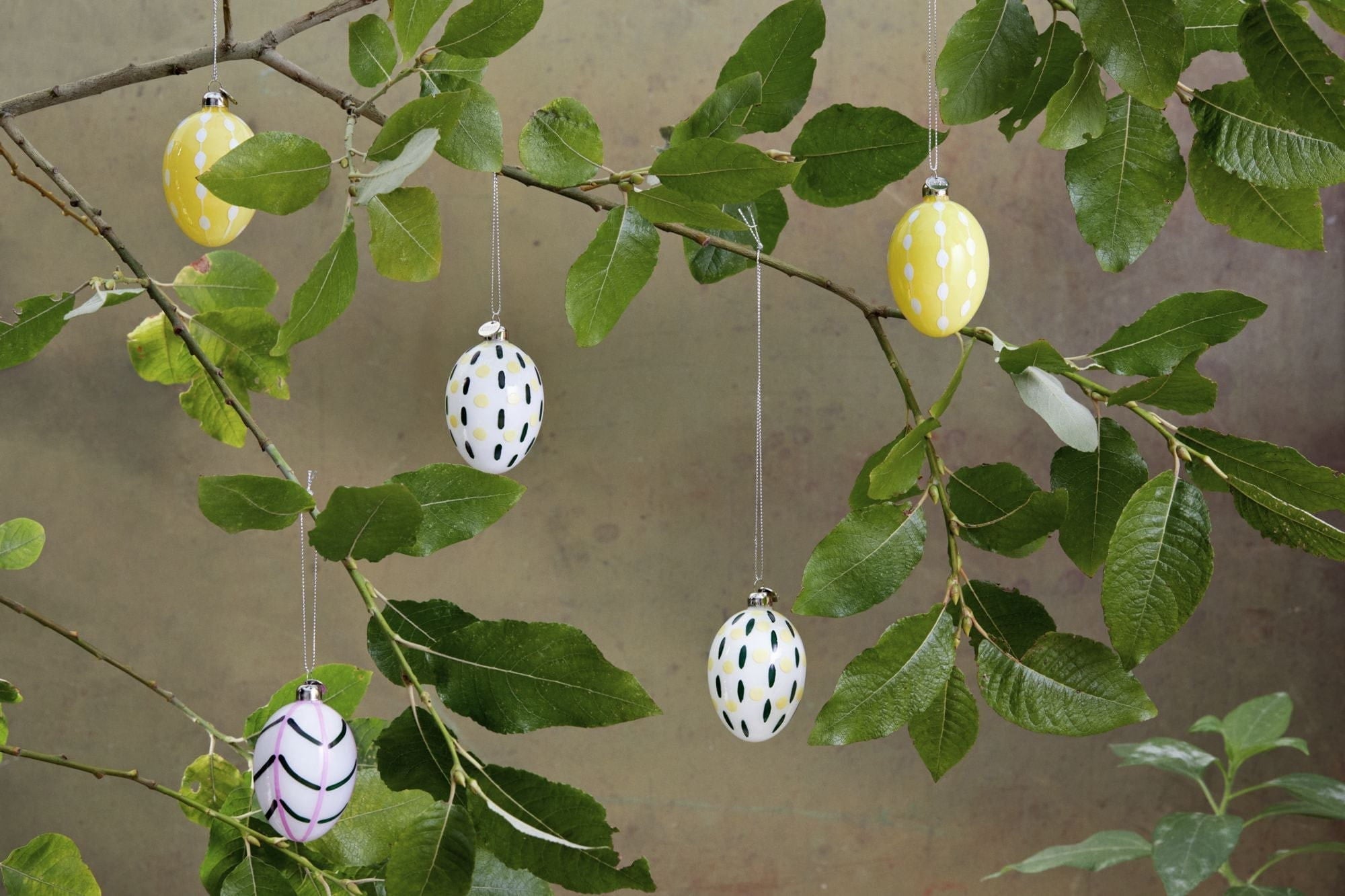 Holmegaard Souvenir Pascua joyas colgantes, hojas