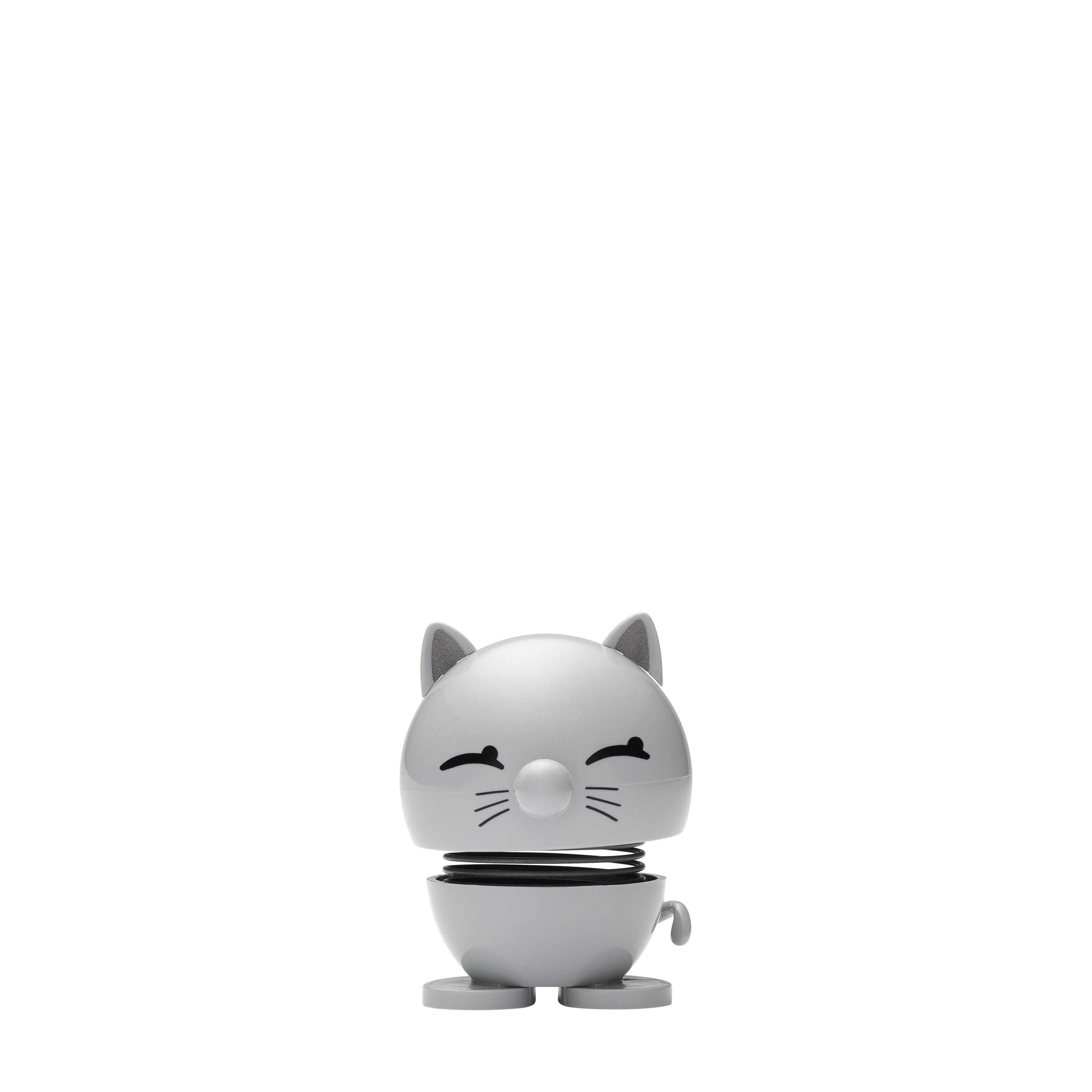 Gato hoptimista, gris claro
