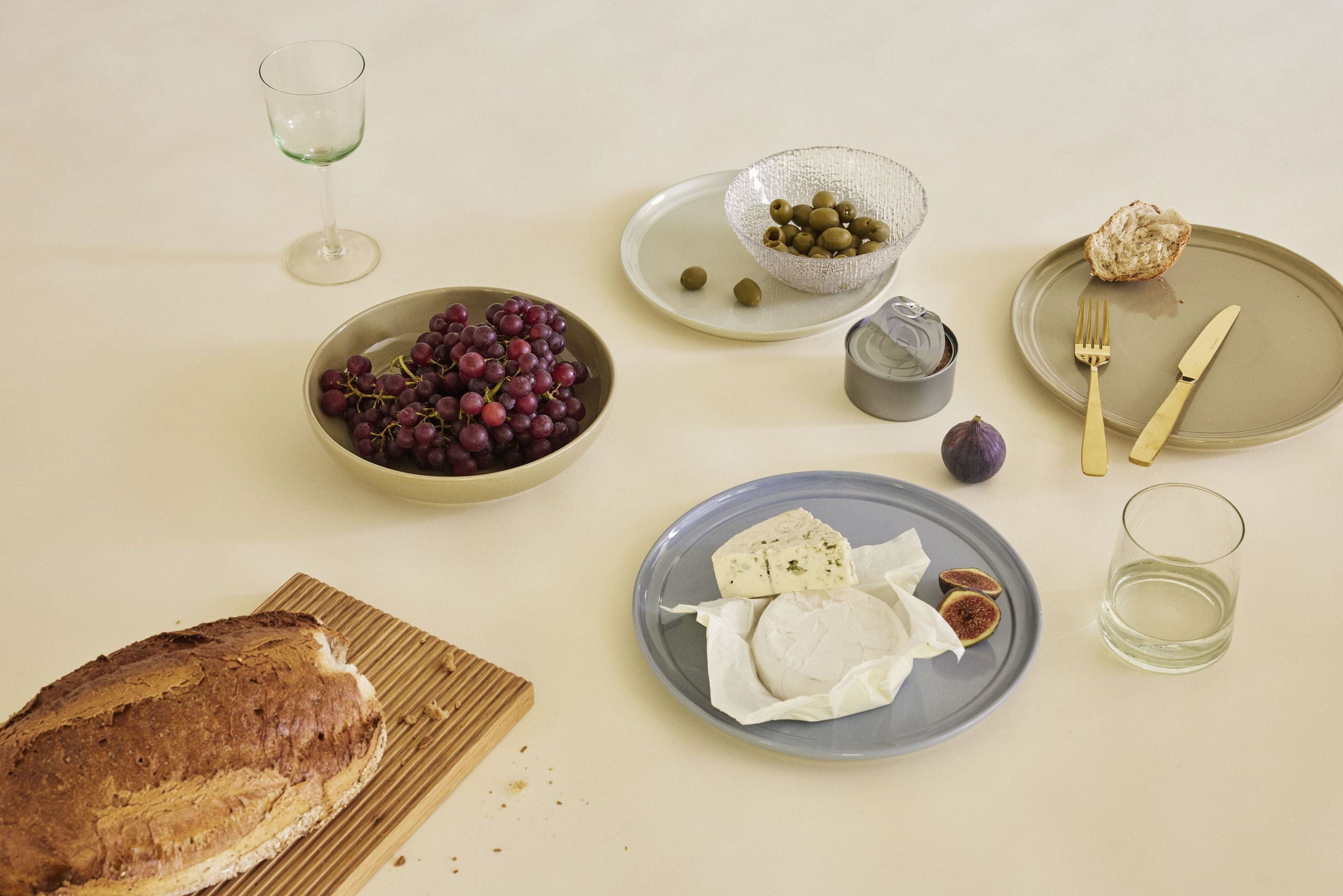 Hübsch Amare frokostplade, brun