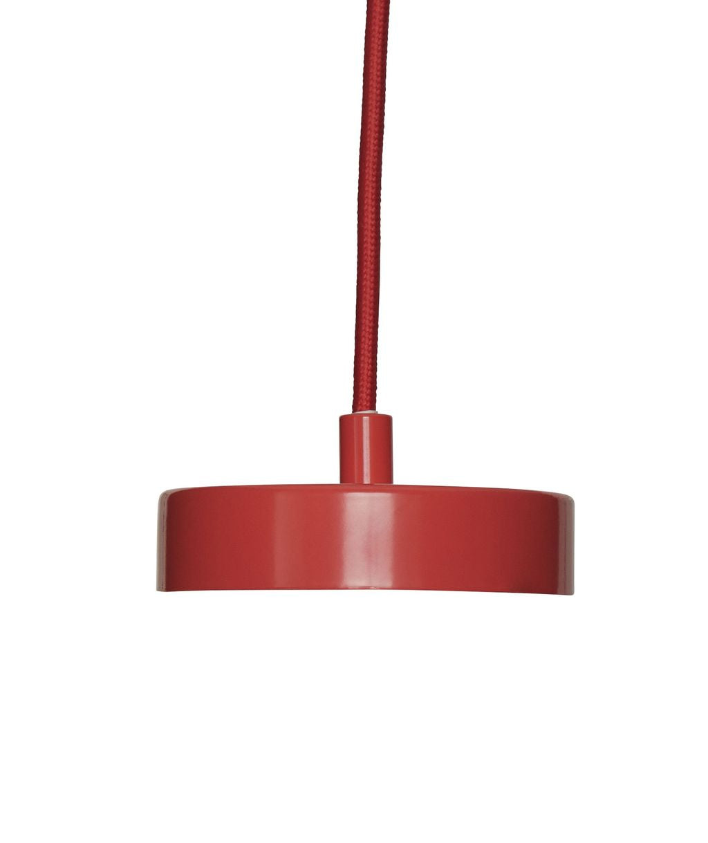 Hübsch -Kron -Deckenlampe, natürlich/rot