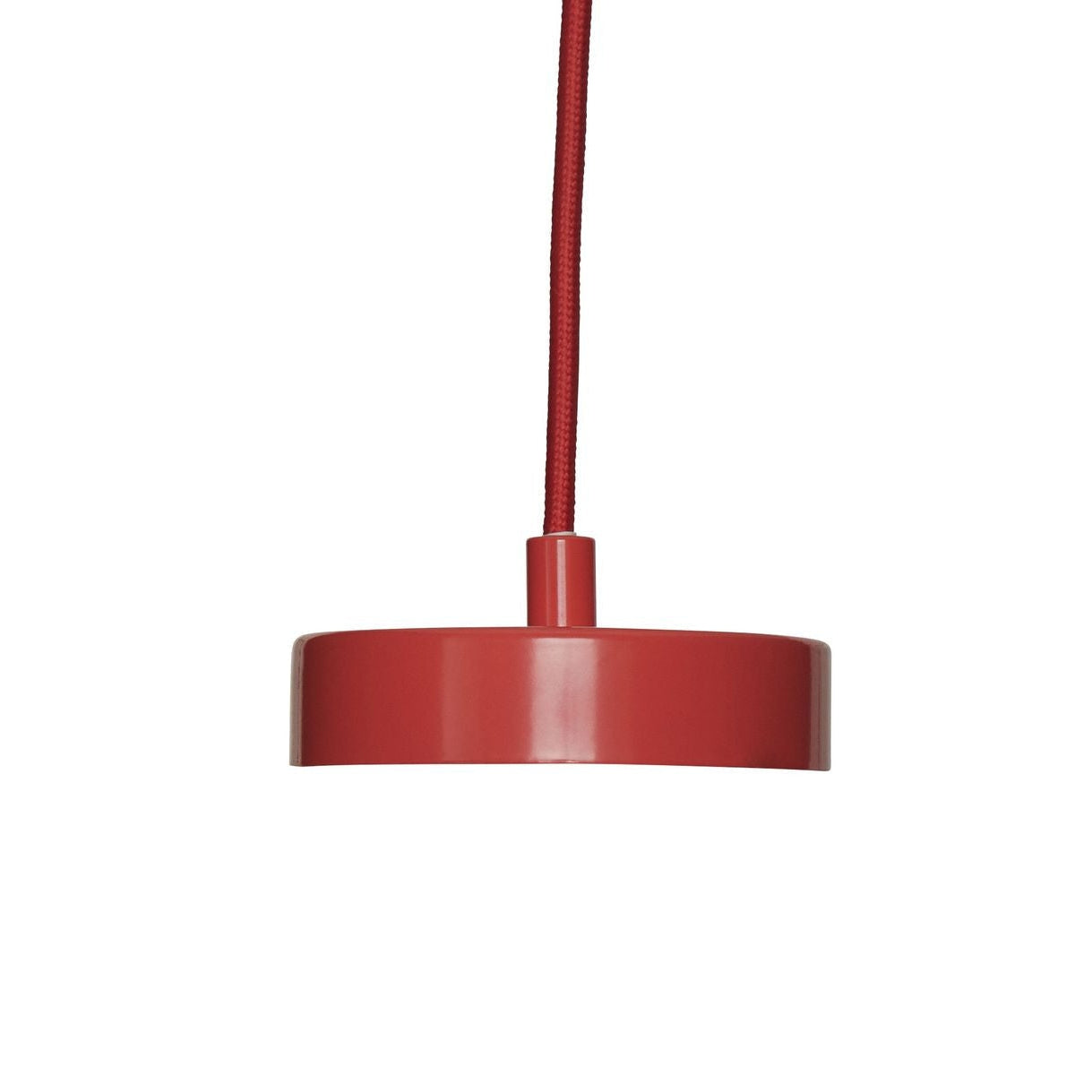 Hübsch -Kron -Deckenlampe, natürlich/rot