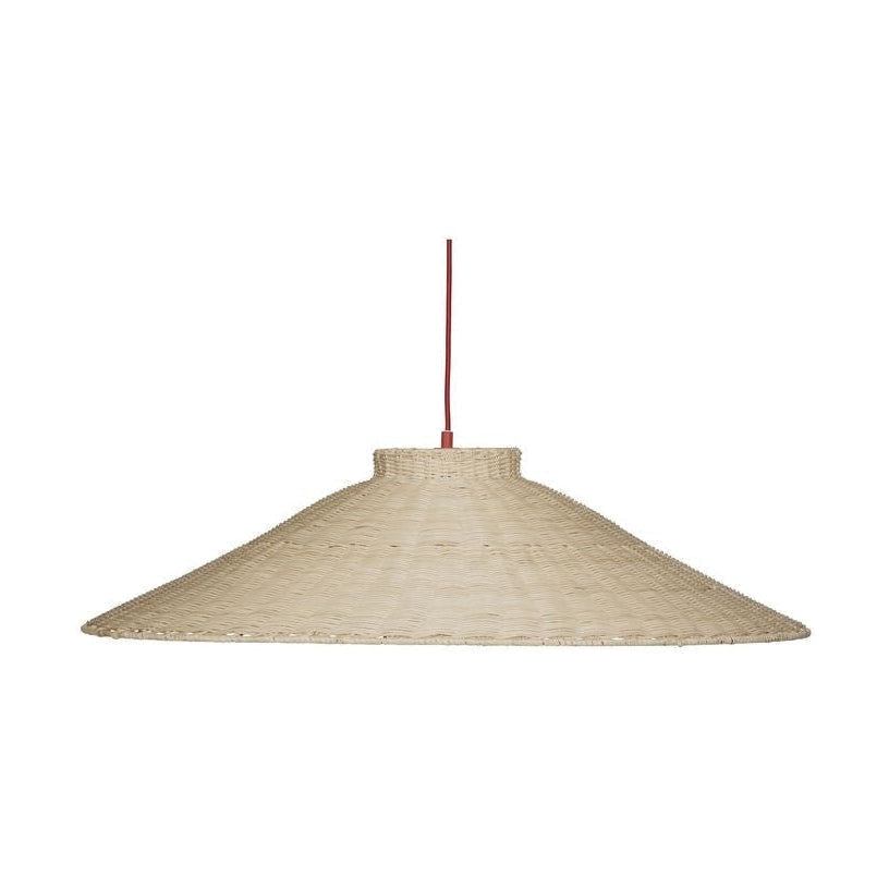 Lampe plafond Hübsch Chand, naturel / rouge