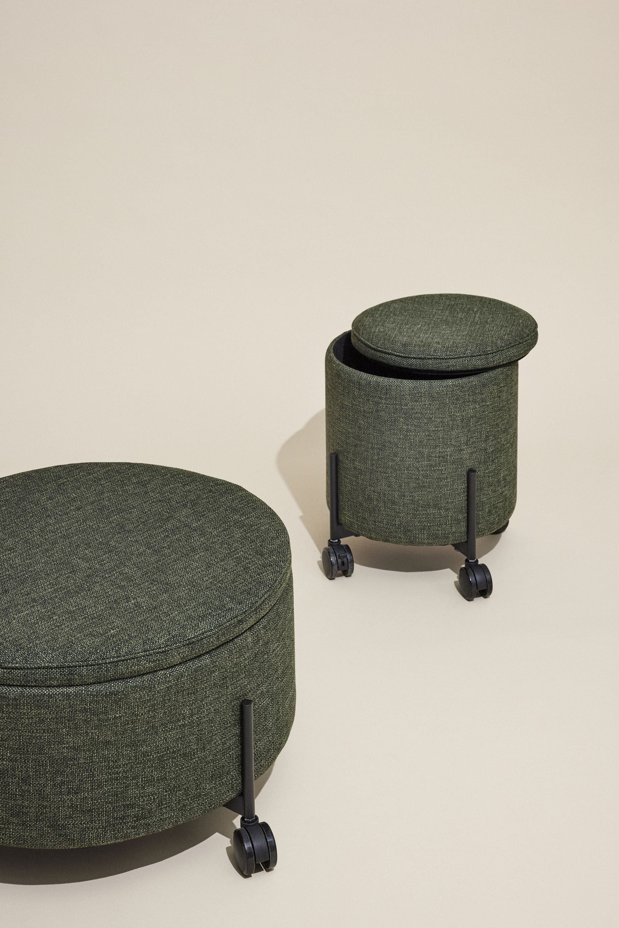 Hübsch enthält Pouf Green, groß