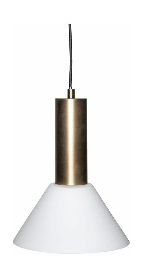 Lámpara de colgante /techo de contraste de Hübsch, latón bruñido