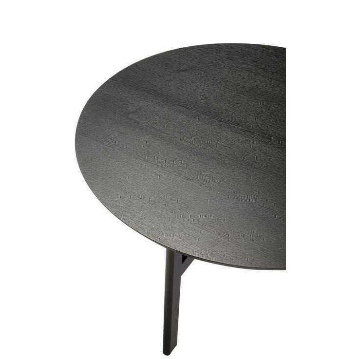 Table basse Hübsch Fjord Round Wood Black