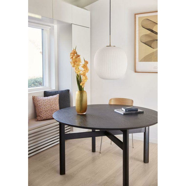 Hübsch Fjord Dining Table ronde Bois noir