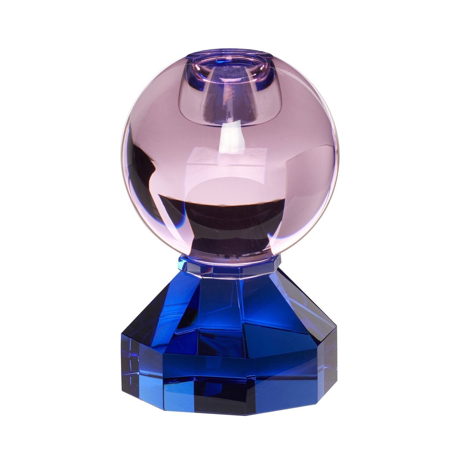 Hübsch Gem Candlestick, rose / bleu