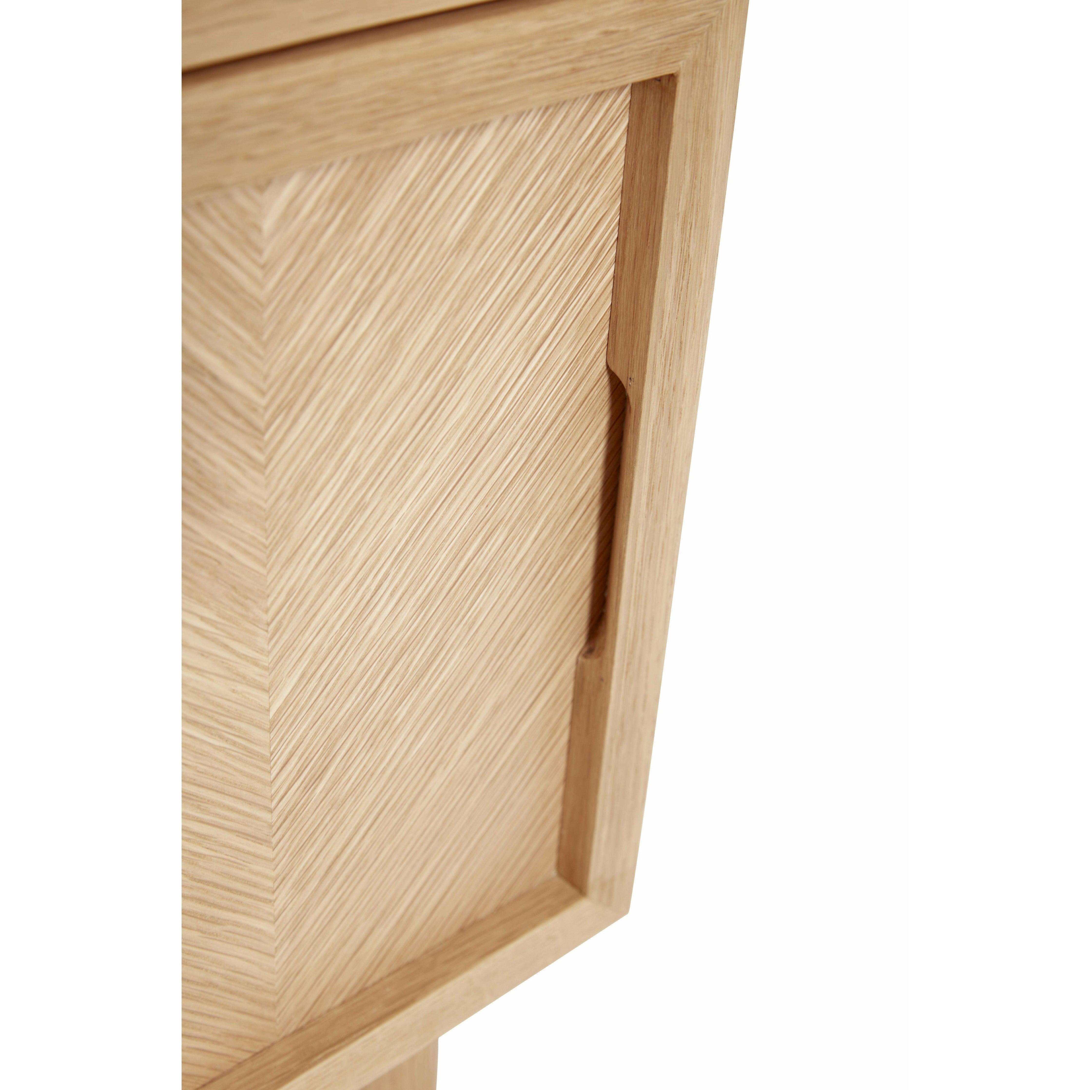 Hübsch Herringbone Bedside Table