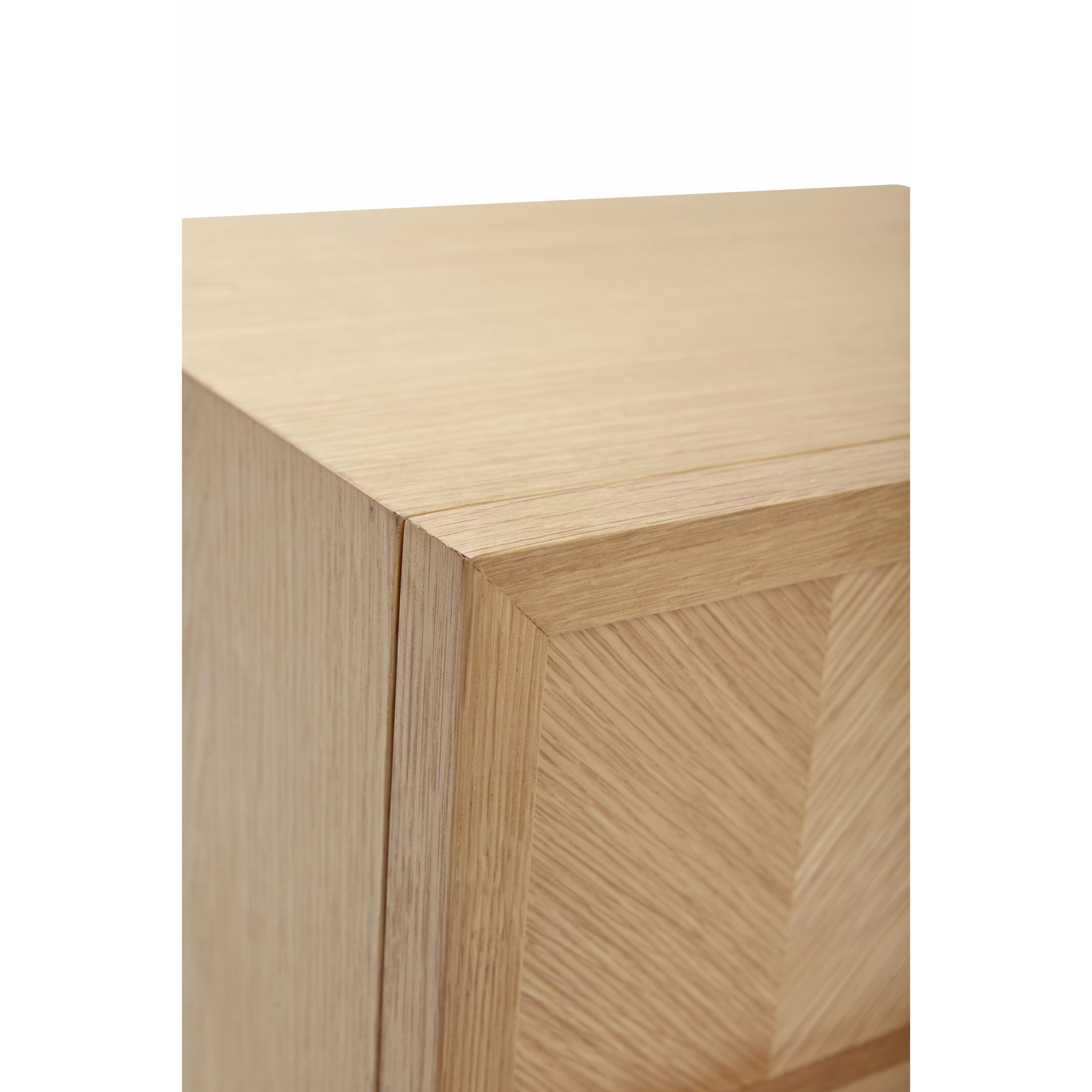 Hübsch Herringbone Bedside Table