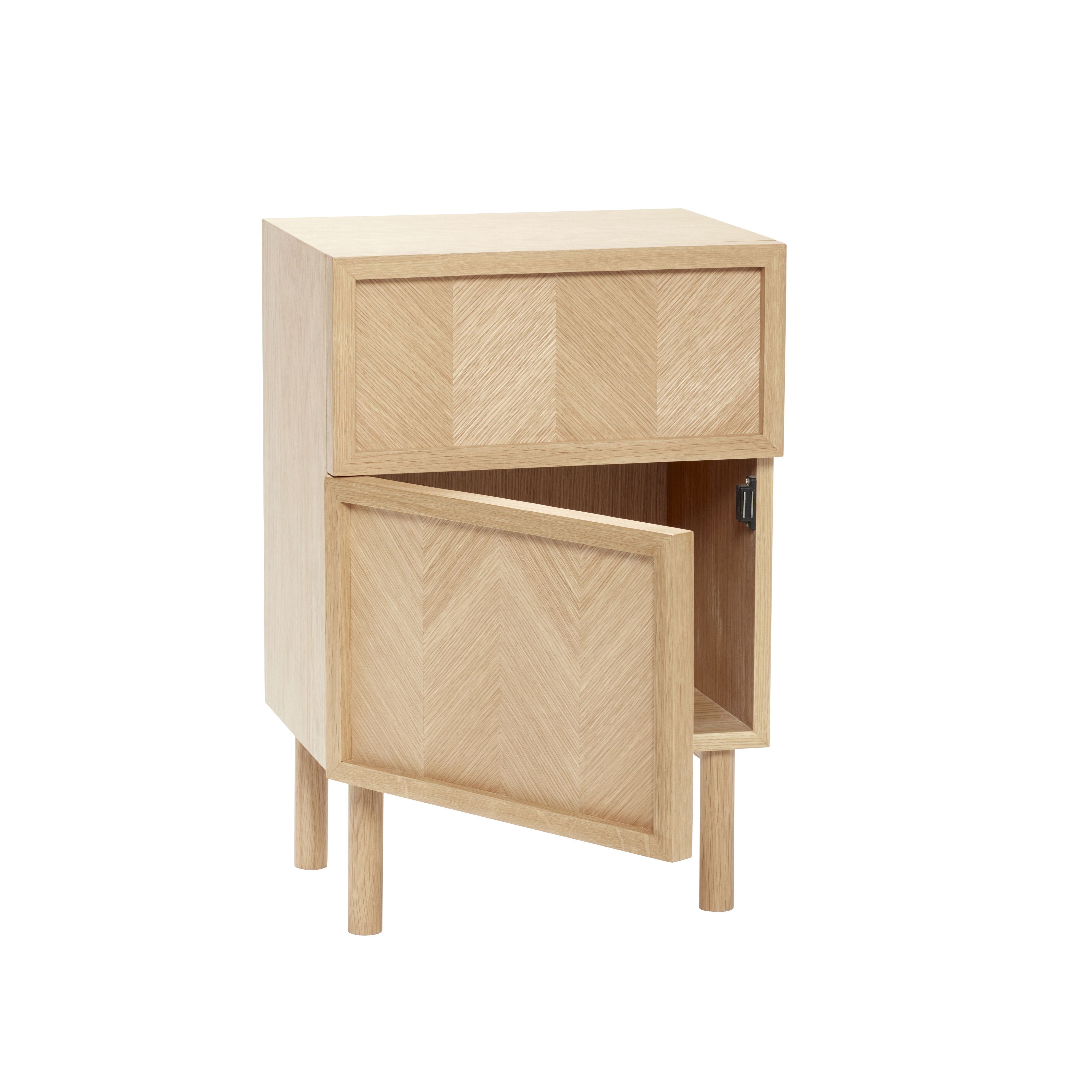 Hübsch Herringbone Bedside Table