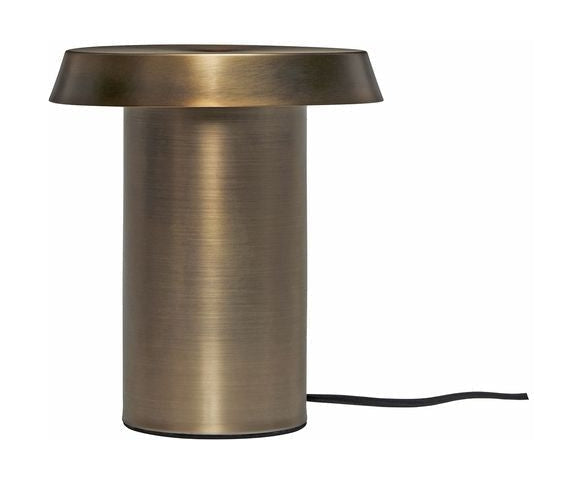 Lámpara de mesa aguda de Hübsch, latón bruñido