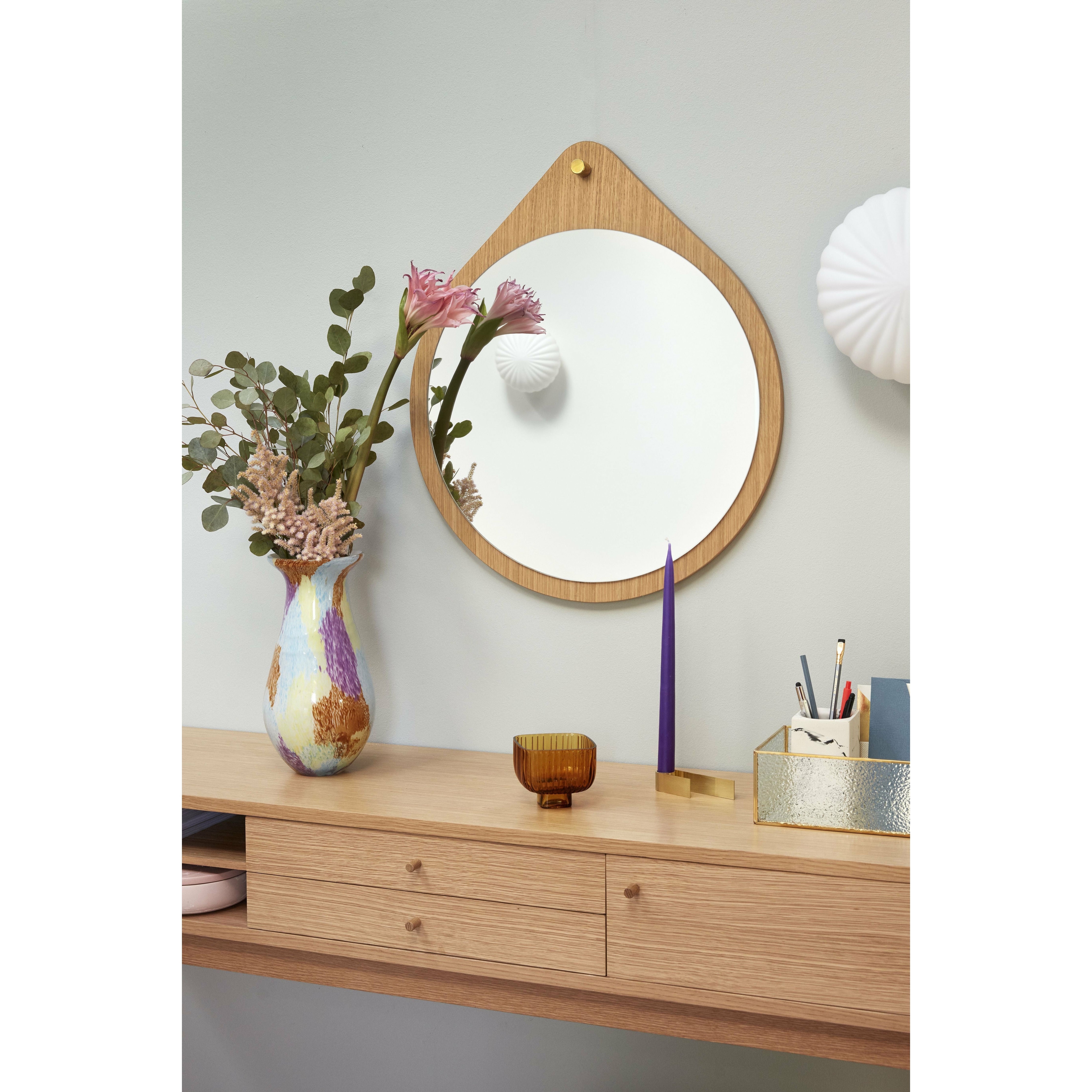 Lampe murale Hübsch Kumu Ø18 cm blanc