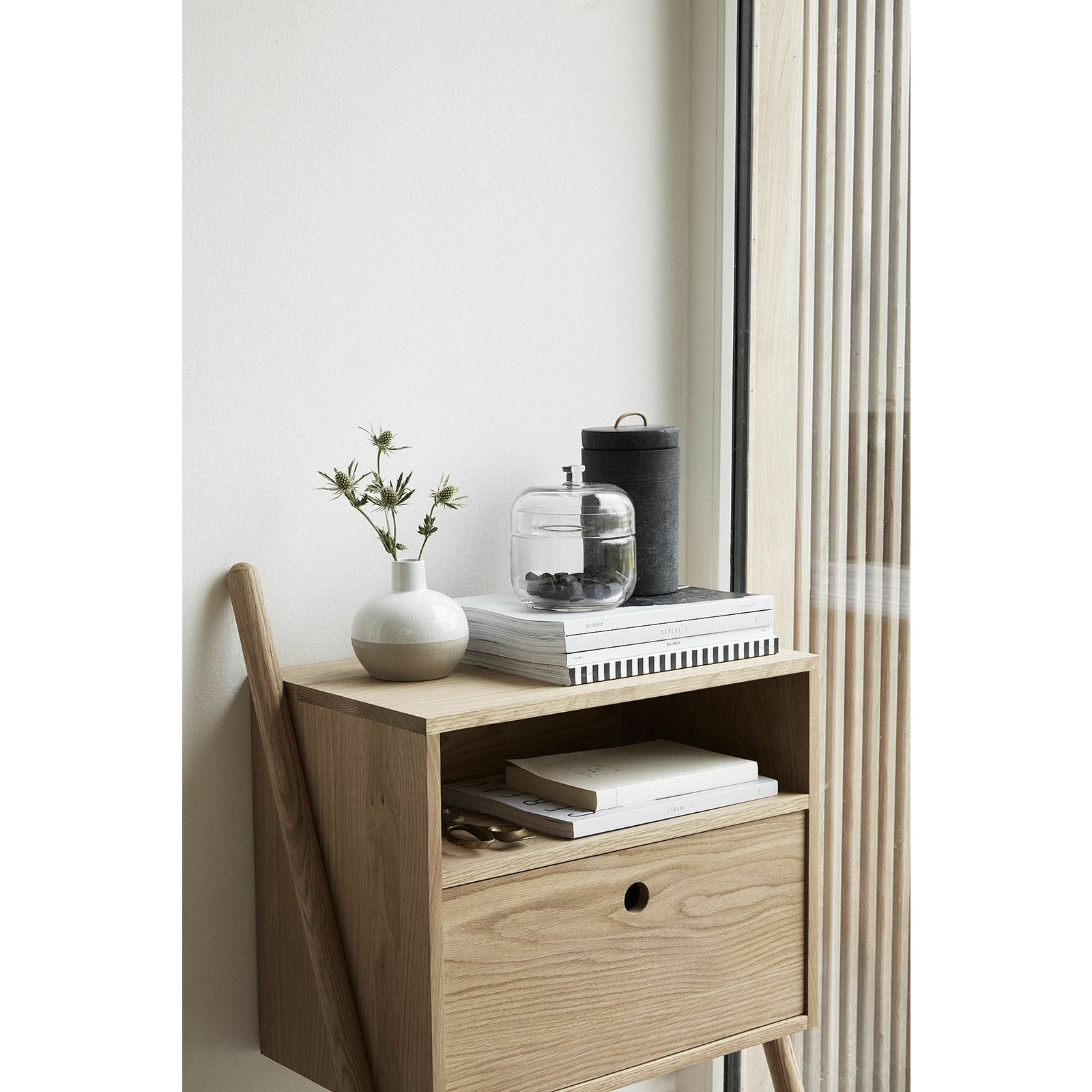 Hübsch Lean Chest Of Drawers M Drawer Oak Fsc Natural