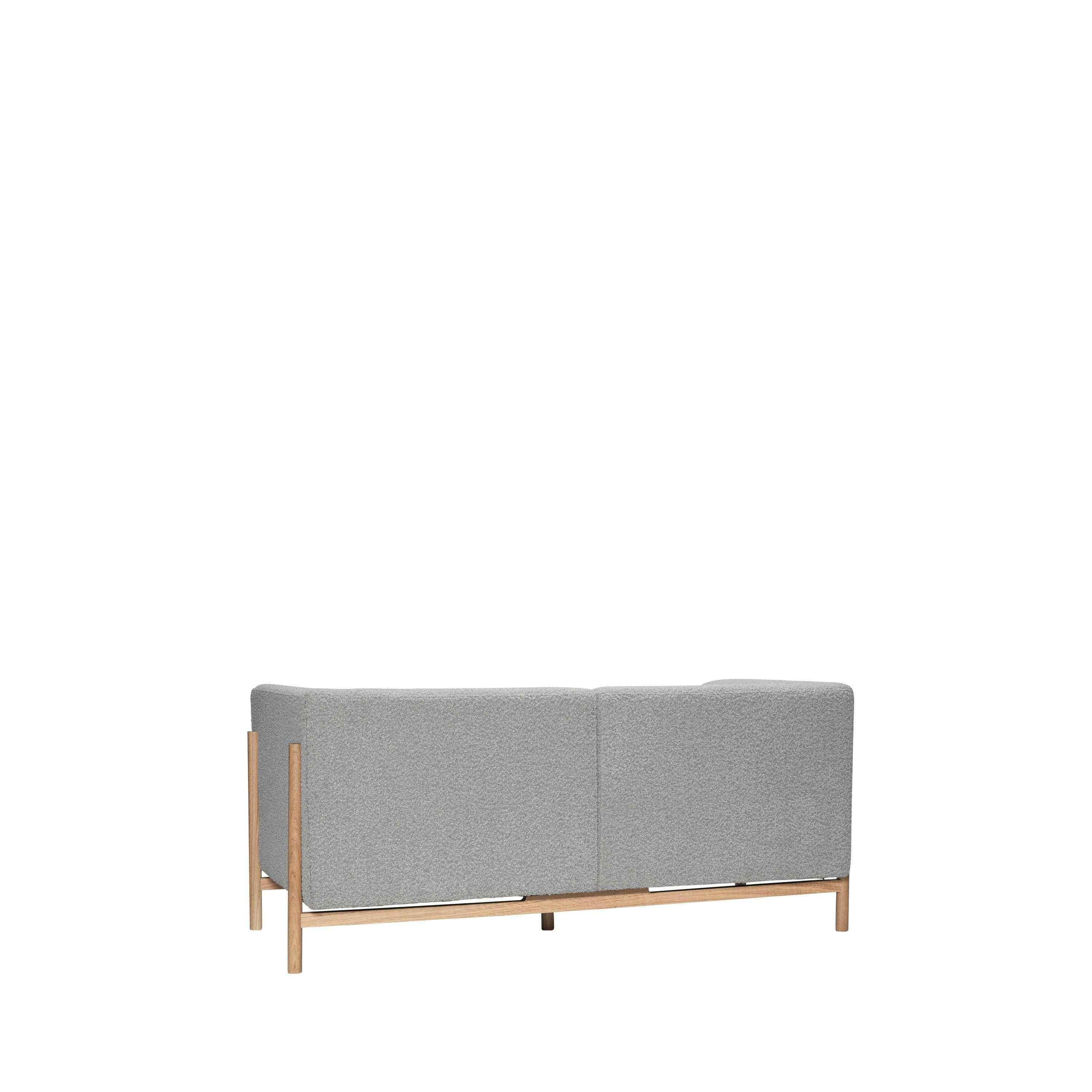 Hübsch Moment 2 Seater Sofa, Gray/Natural