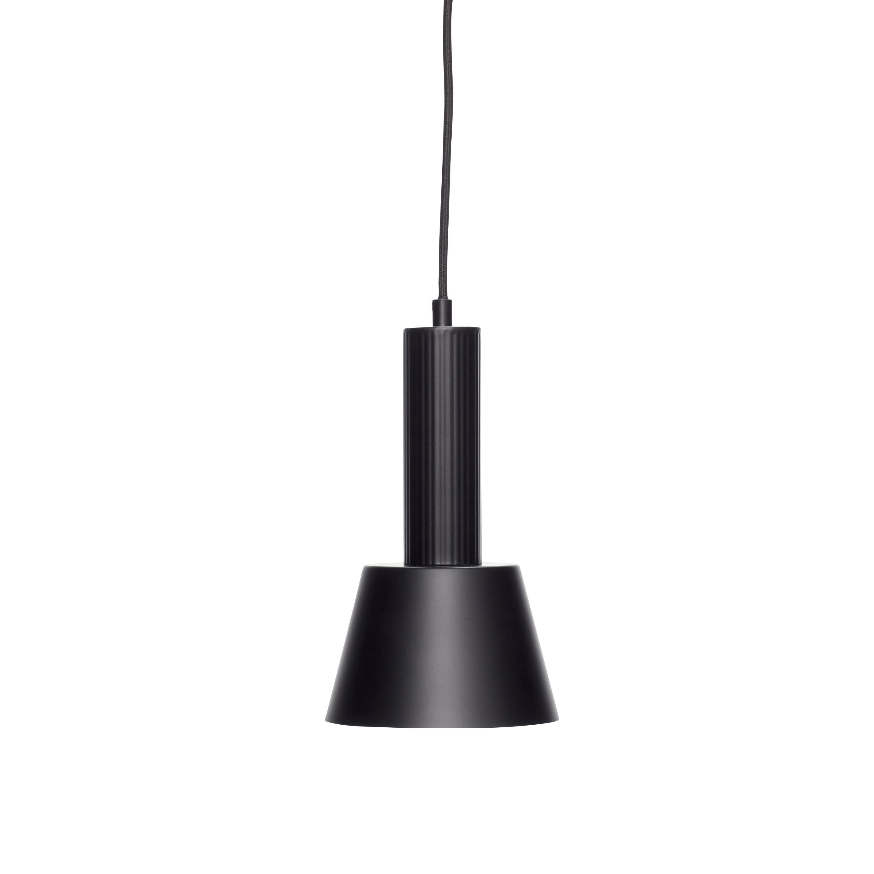 Hübsch Mono Lampe Metall Schwarz